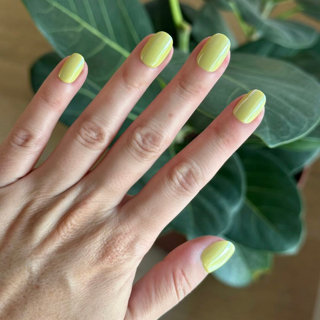 Citrus Chrome - Press-On | Extra Short | Round、mySite、solidvoid