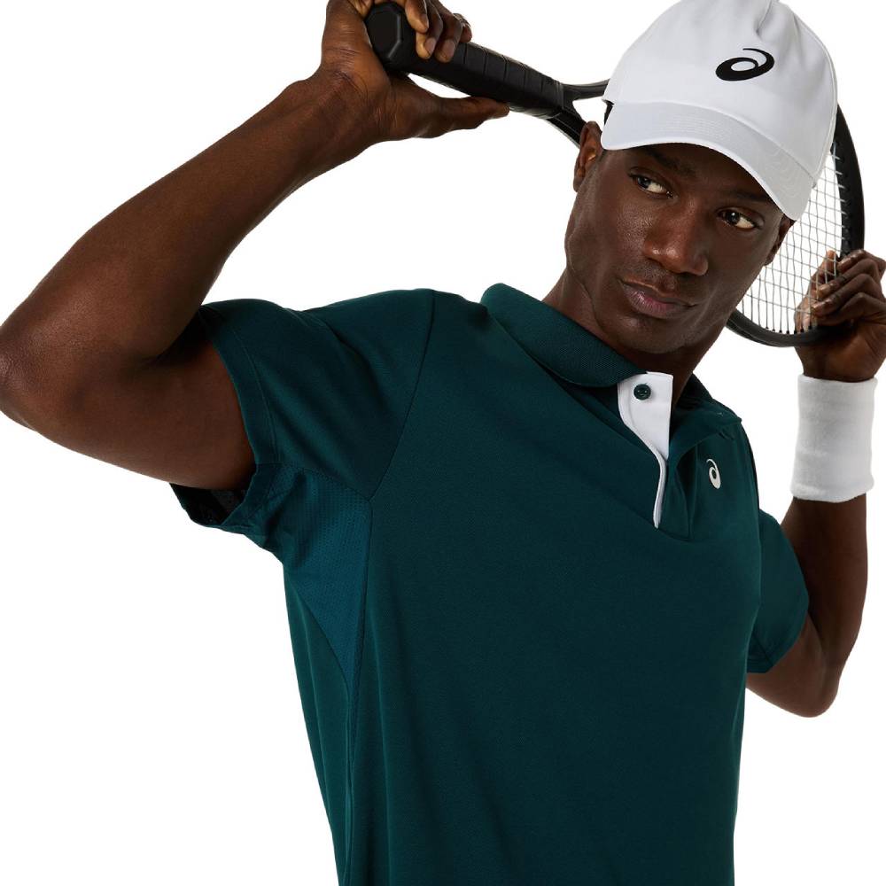 Asics Men's Court Polo Shirt (Saxon Green)