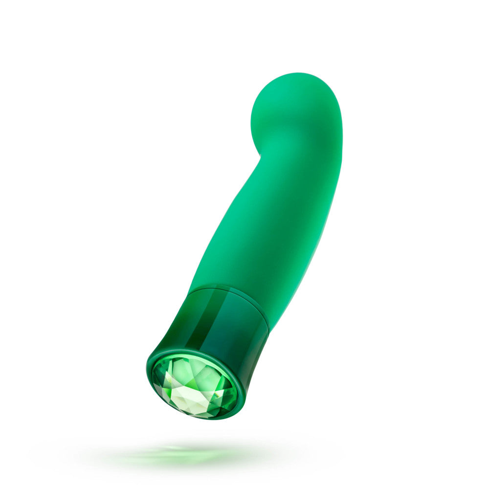 Oh My Gem By Blush® | Enchanting: 5.5 Inch Warming G Spot Stimulation Vibrator in Emerald with Powerful RumboTech™ Technology、mySite、bottomscart