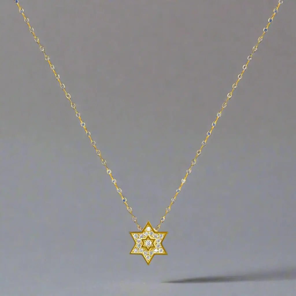  Sparkling Jewish Star of David - Gold Plated、mySite、elrpsem3k