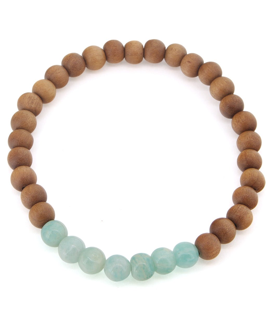 Gemstone and Sandalwood Mala Beaded Bracelet、mySite、topwebapps