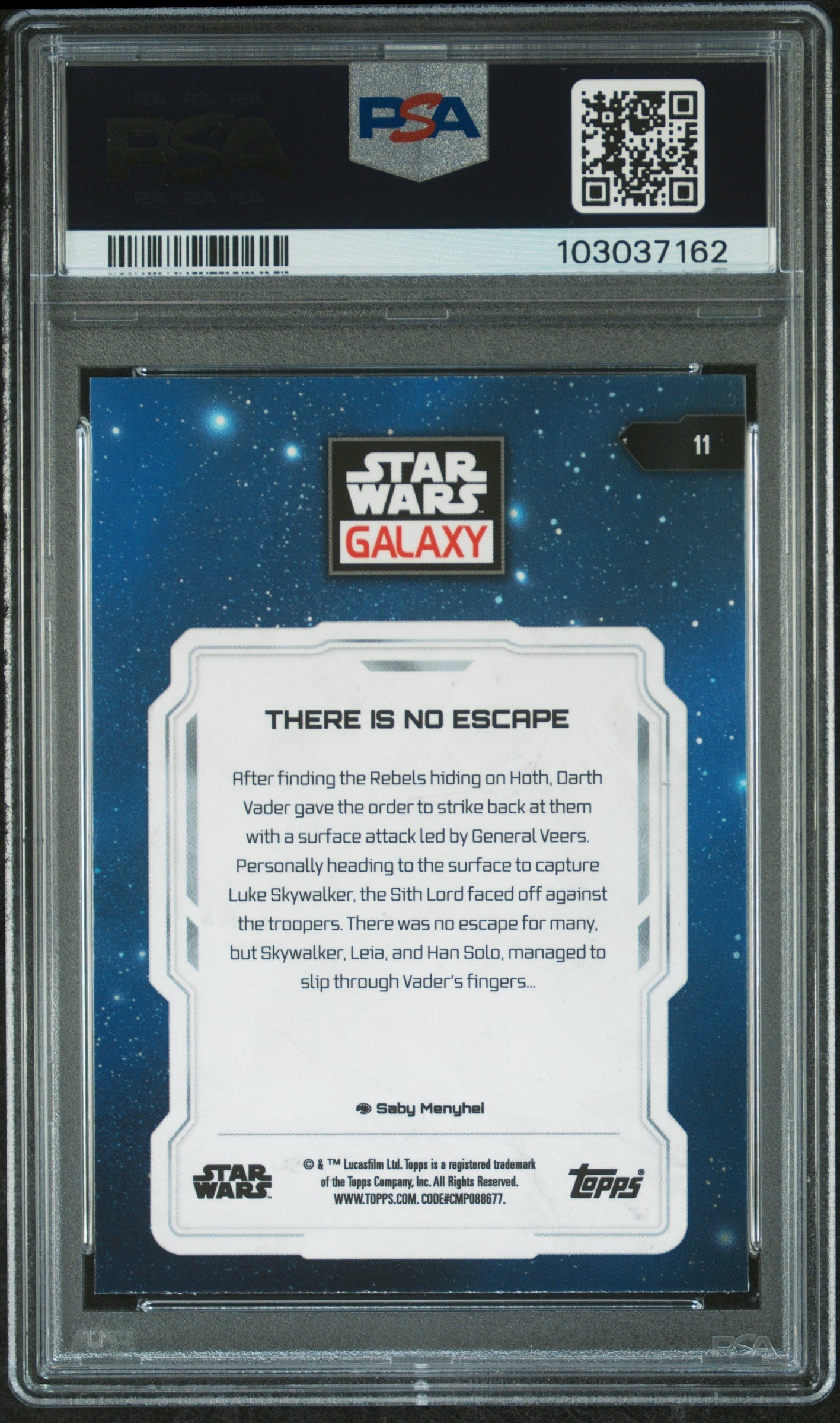 There Is No Escape #11 Mini Diamond PSA 10 Topps Chrome Star Wars Galaxy 2024、mySite、waistdrama
