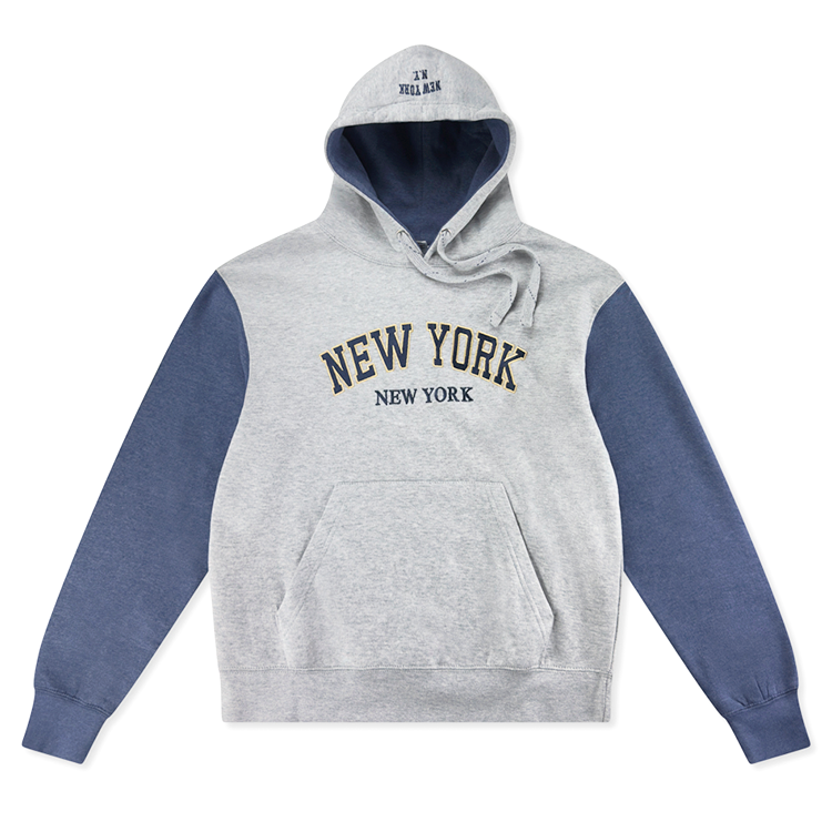 NEW YORK, NEW YORK Dual-Color Applique Hoodies (S-2XL)、mySite、vikingsvslions