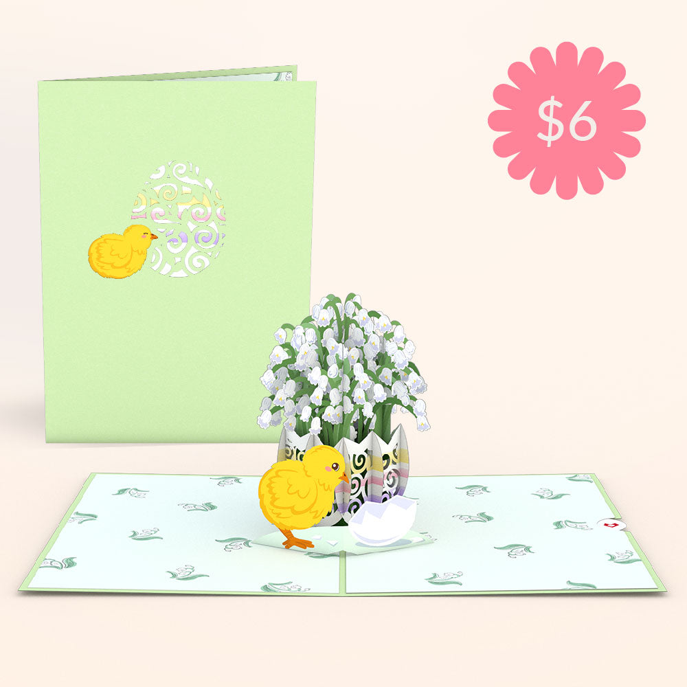 Easter Lily of the Valley Pop-Up Card、mySite、solidvoid