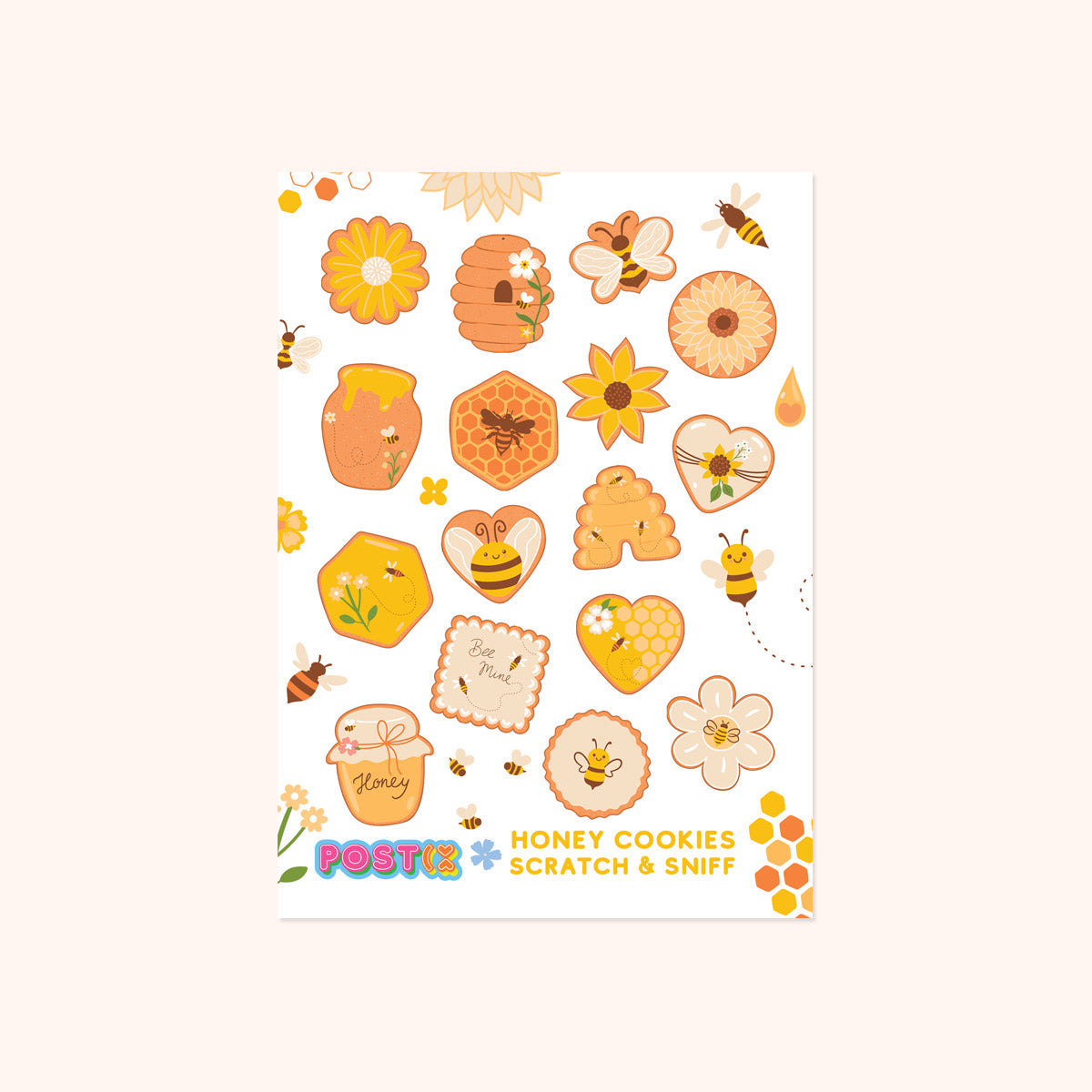  Honey Cookies Scratch and Sniff Sticker Sheet、mySite、ghnorth