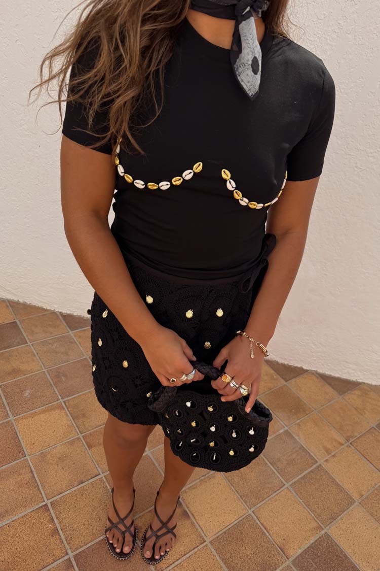 Black Shell Boob Baby T Shirt、mySite、solidvoid