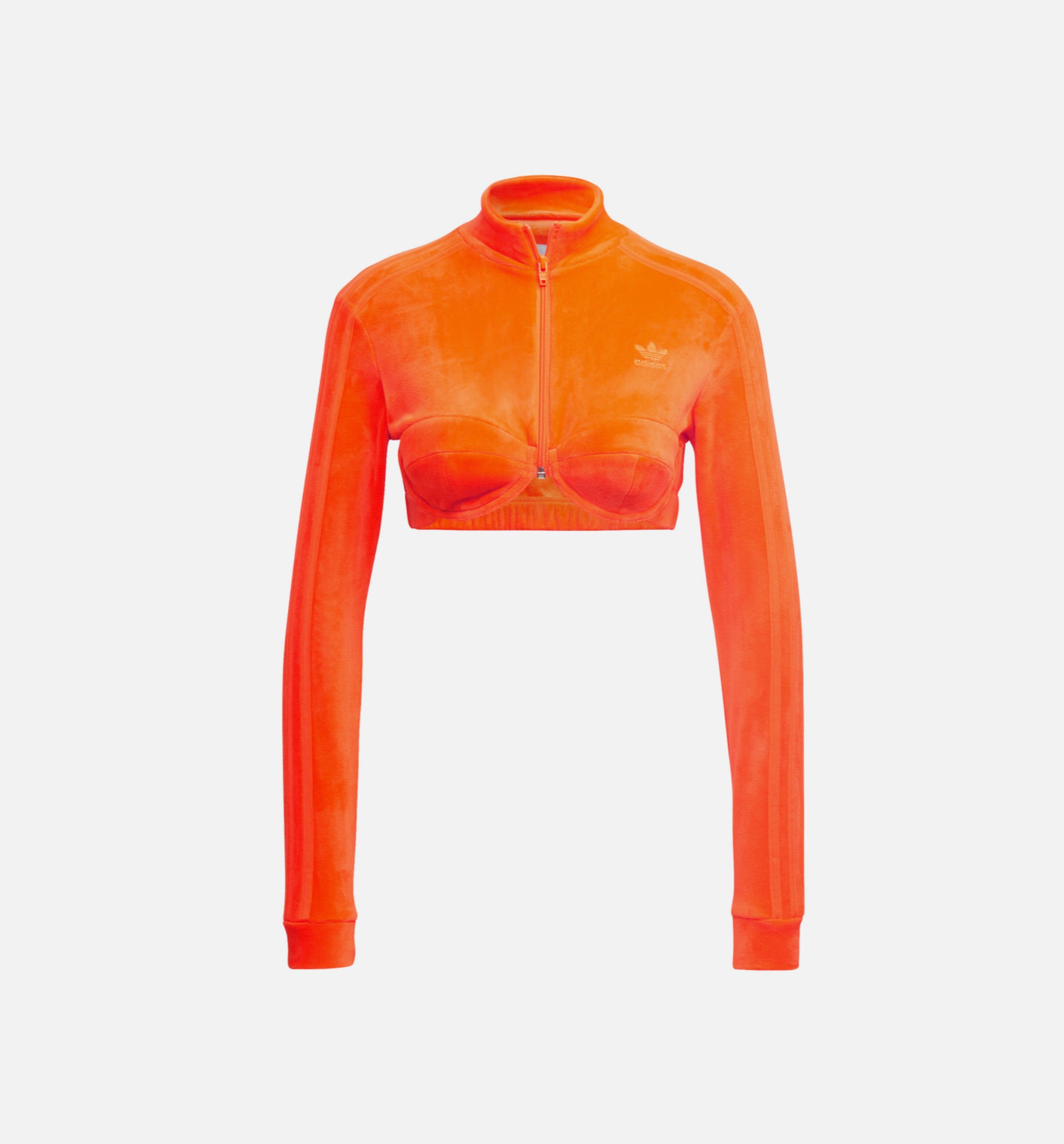 Jeremy Scott Velour Bra Track Top Womens Top - Orange、mySite、dreamappss