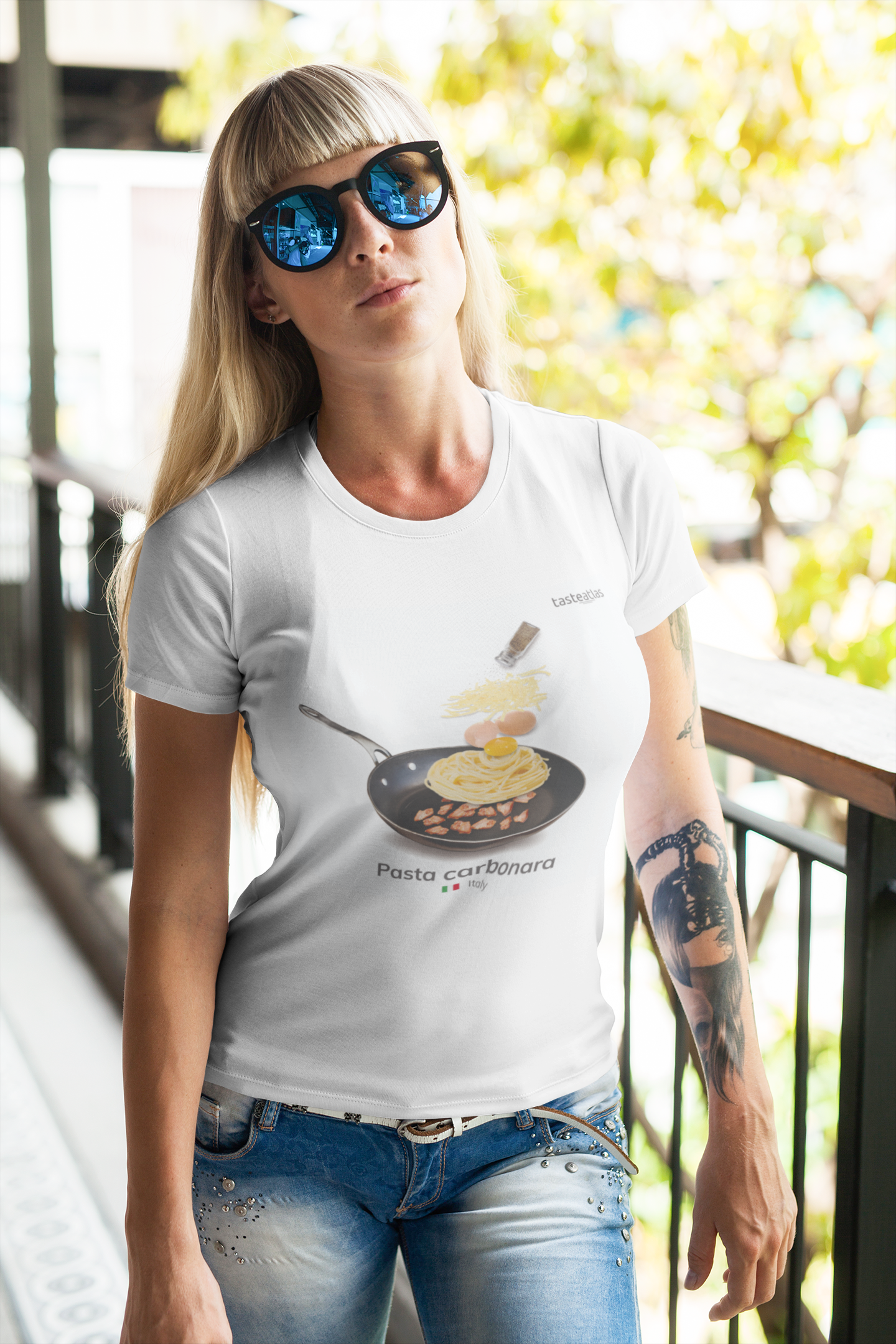 Pasta Carbonara Short-Sleeve Unisex T-Shirt、mySite、camillekostekn