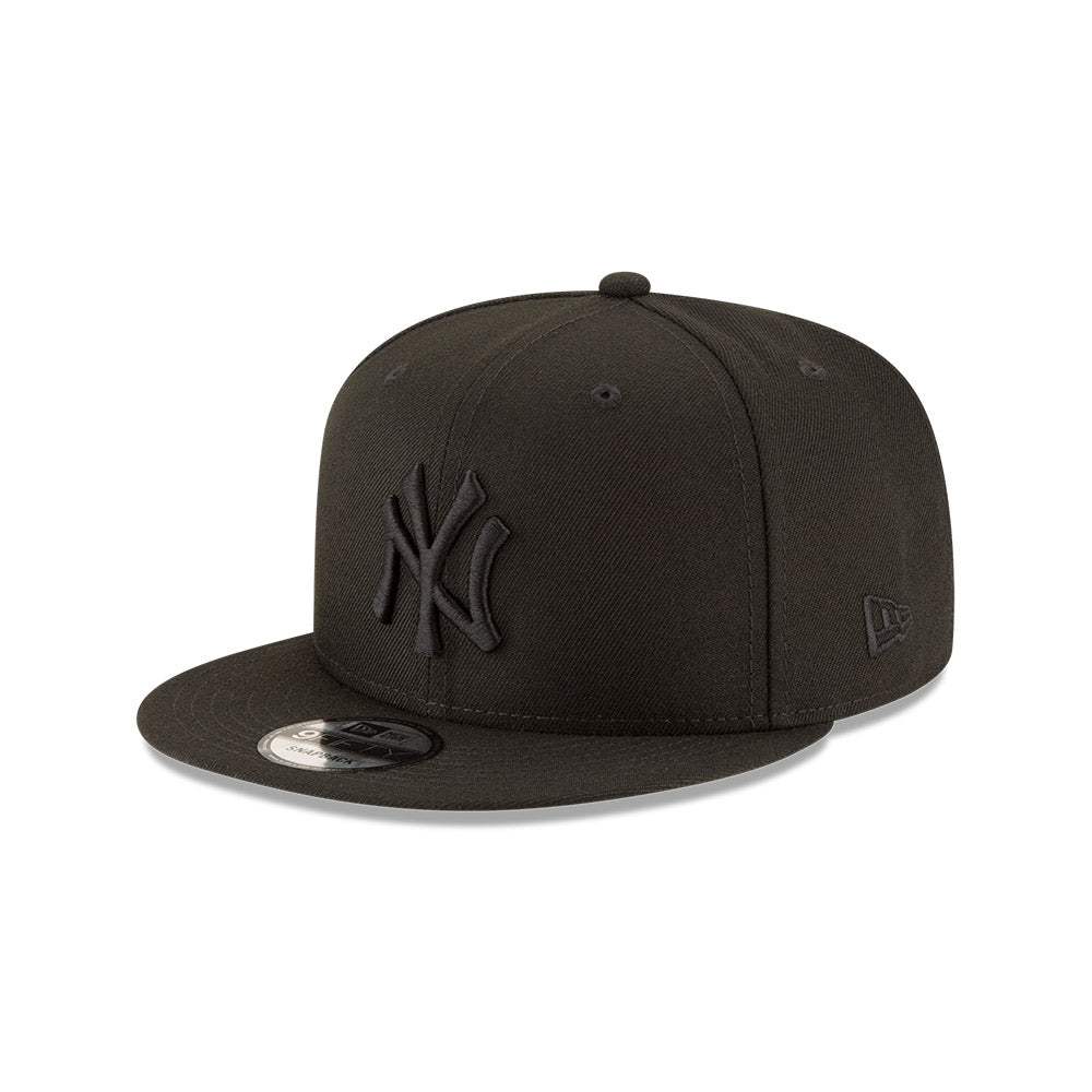 New York Yankees New Era Black on Black 9FIFTY Snapback Hat、mySite、vikingsvslions