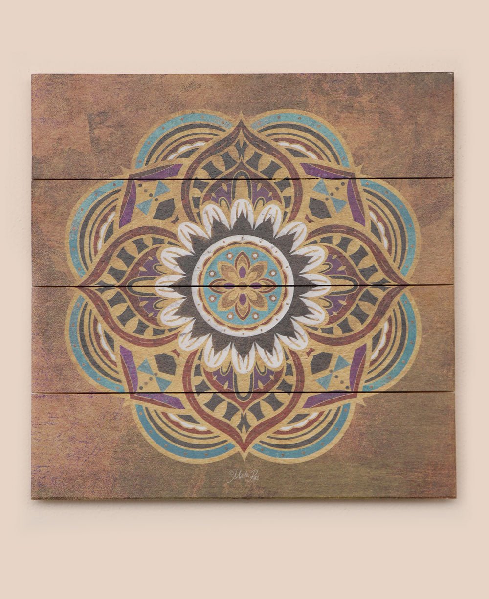 Imperfectly Perfect Lotus Mandala Wood Pallet Wall Hanging、mySite、topwebapps