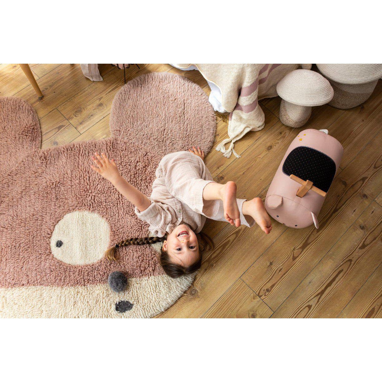 Miss Mighty Mouse Wool Washable Area Rug、mySite、gigharbornorthrealestate