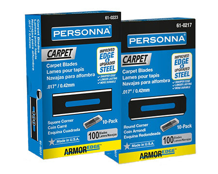 PERSONNA - HEAVY DUTY BLUE SLOTTED BLADES .017
