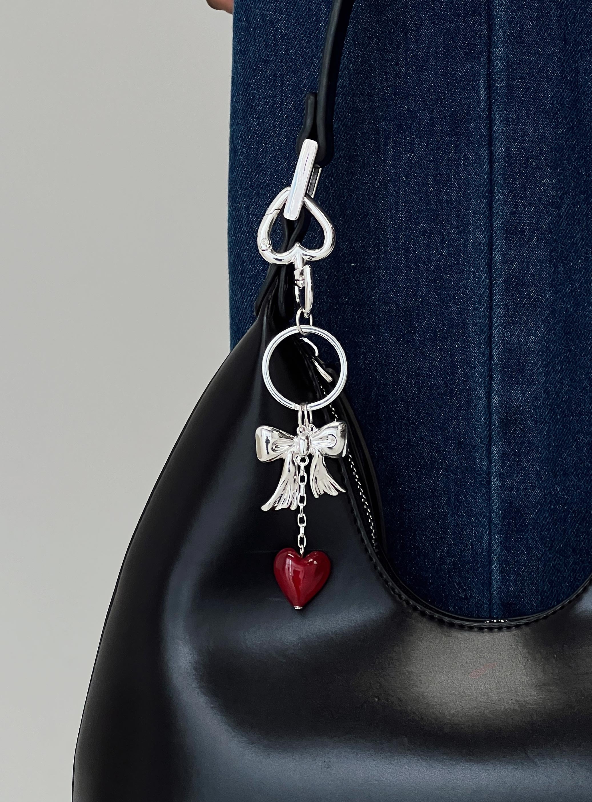 Aurelio Pendant Keyring Silver、mySite、solidvoid