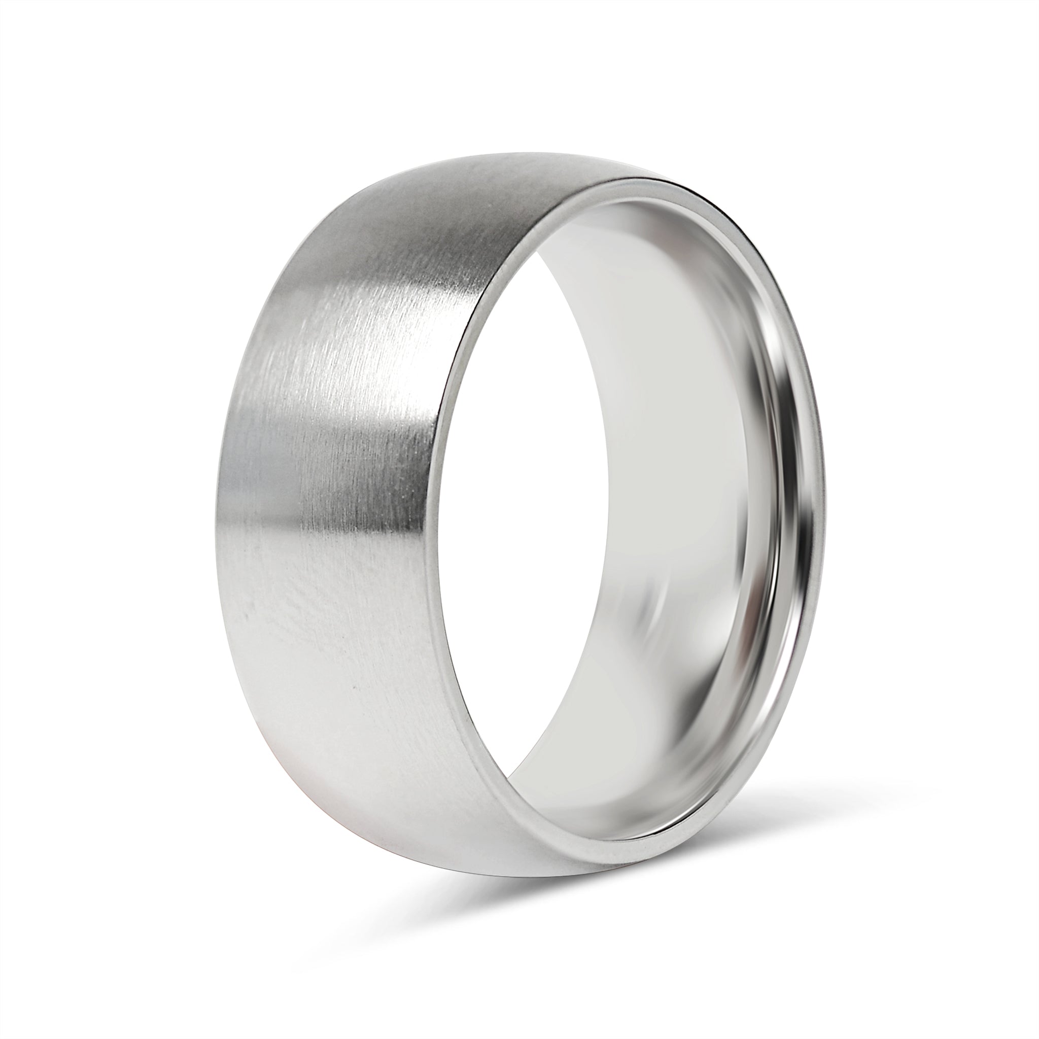 Stainless Steel Brushed Rounded Blank Ring / CFR2116、mySite、dreamappss