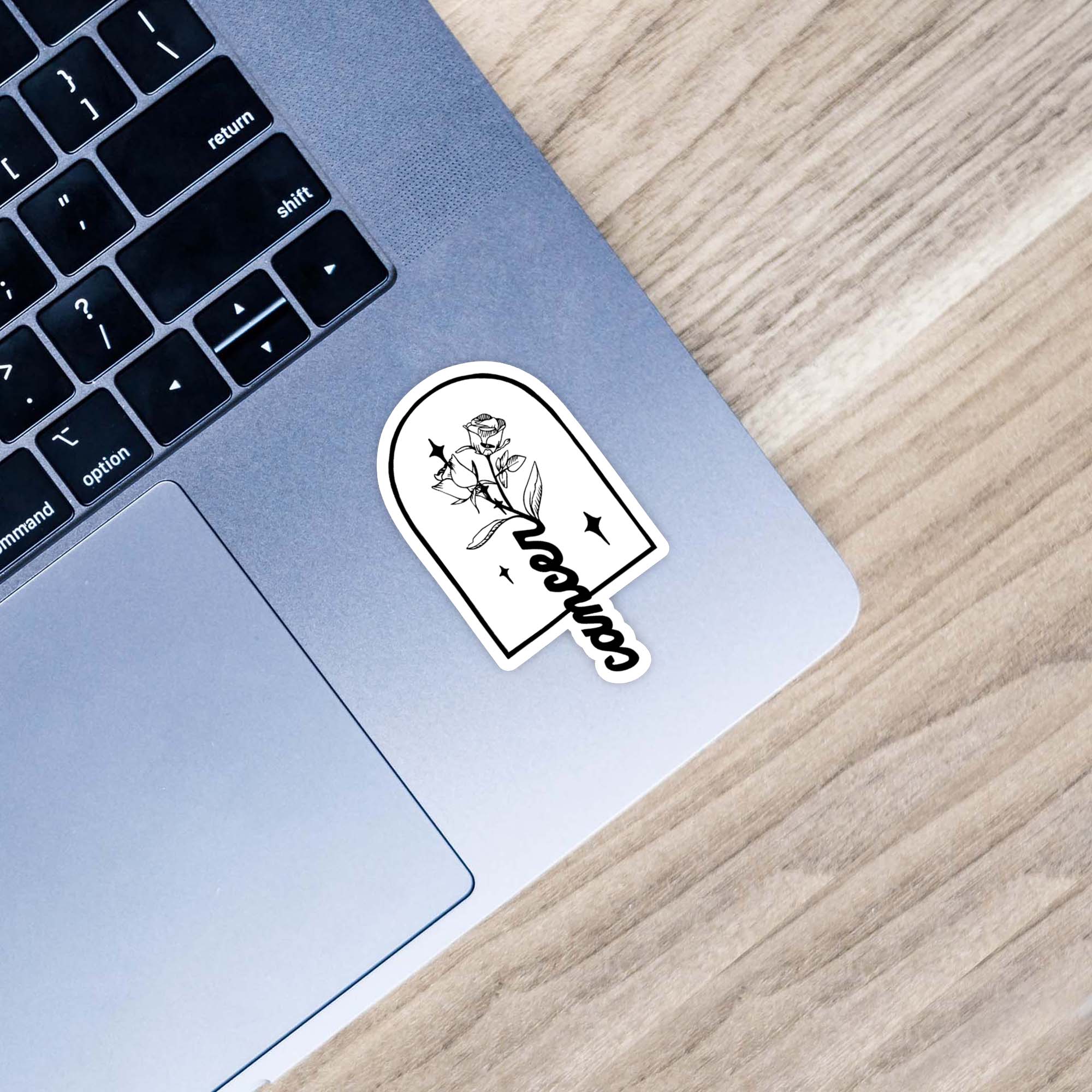  Cancer White Rose Zodiac Sticker、mySite、ghnorth