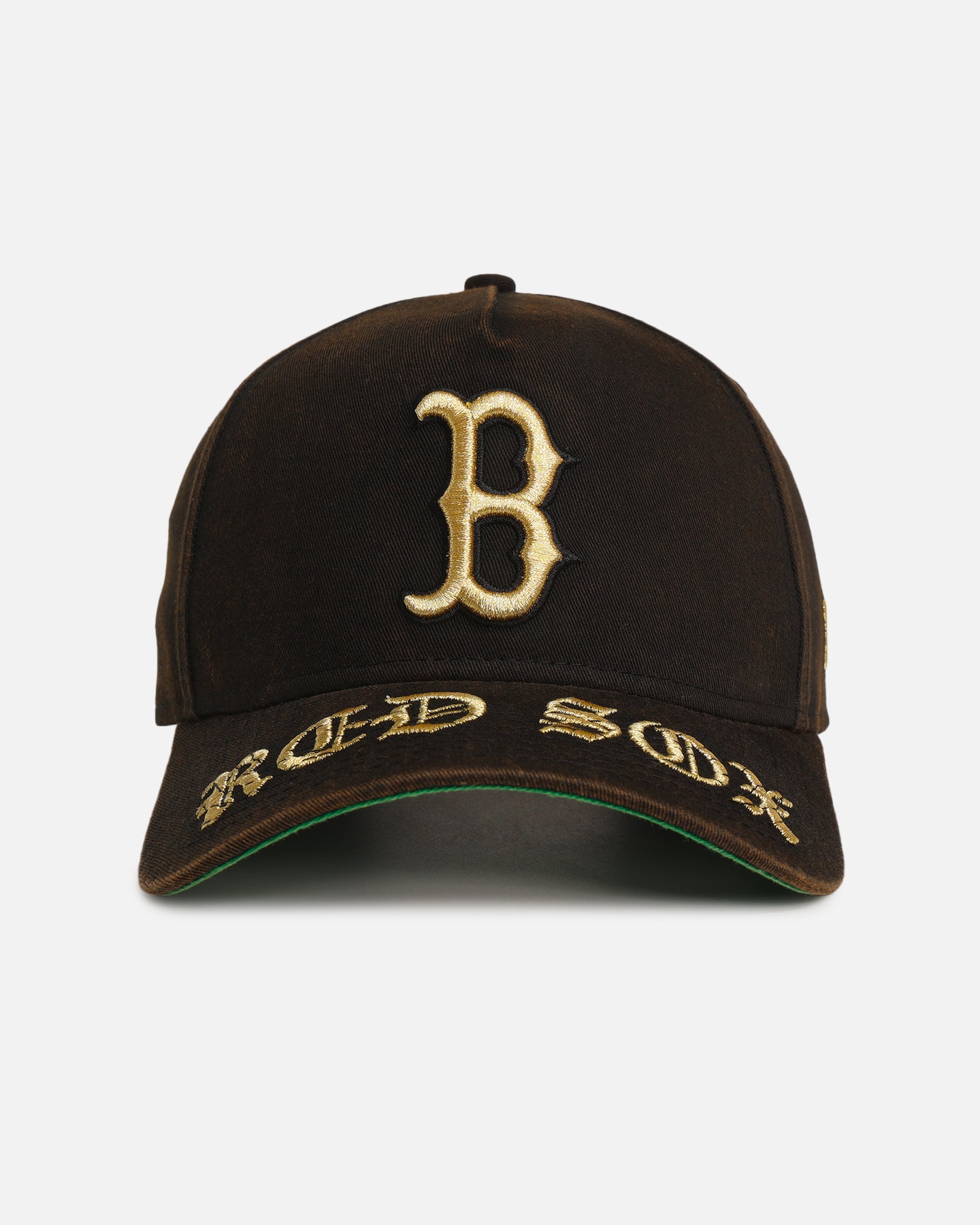 New Era Boston Red Sox 'Washed Gothic Visor' 9OFRTY A-Frame Snapback Black、mySite、zt4zffjzw