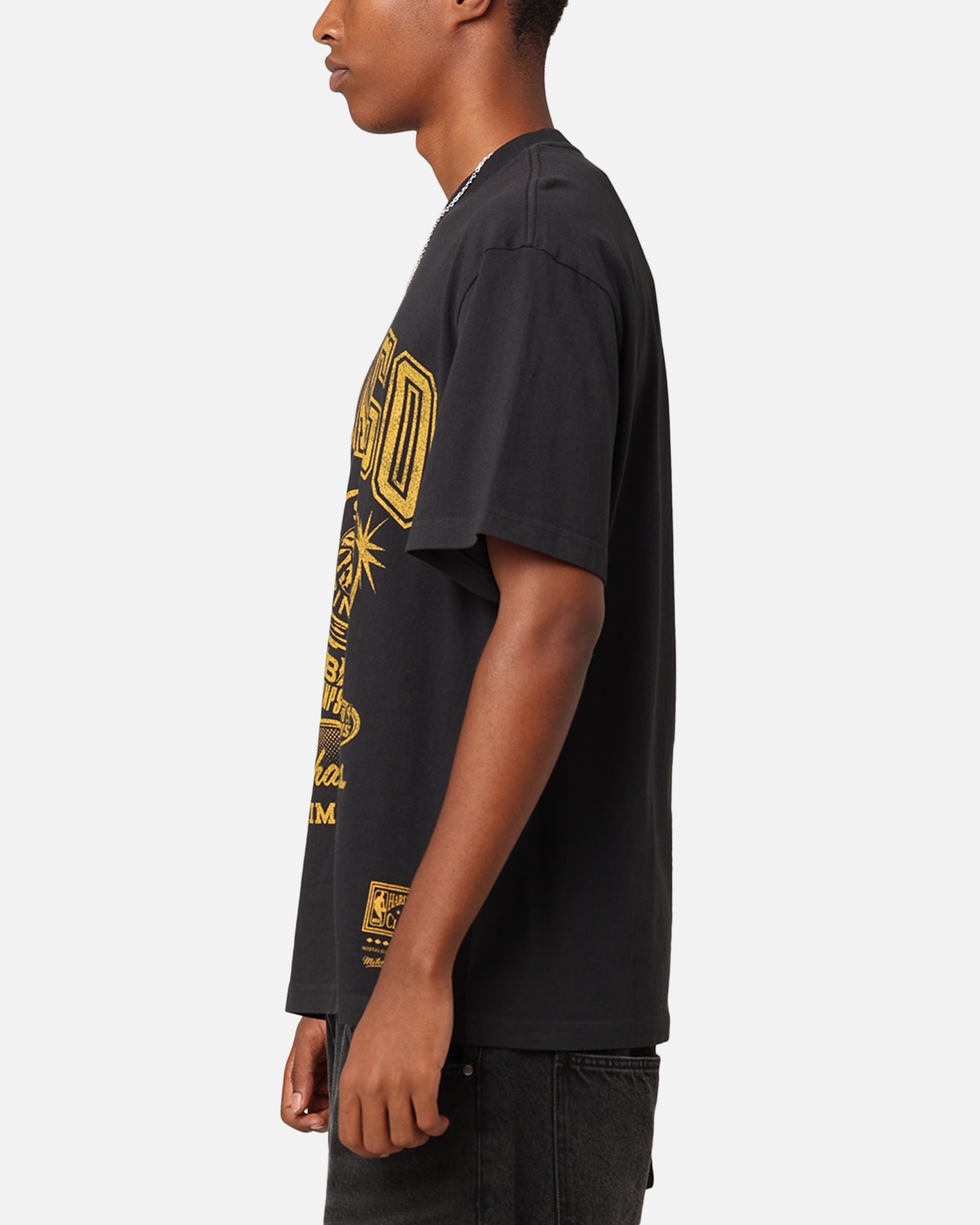 Mitchell & Ness Chicago Bulls Rings T-Shirt Faded Black、mySite、zt4zffjzw