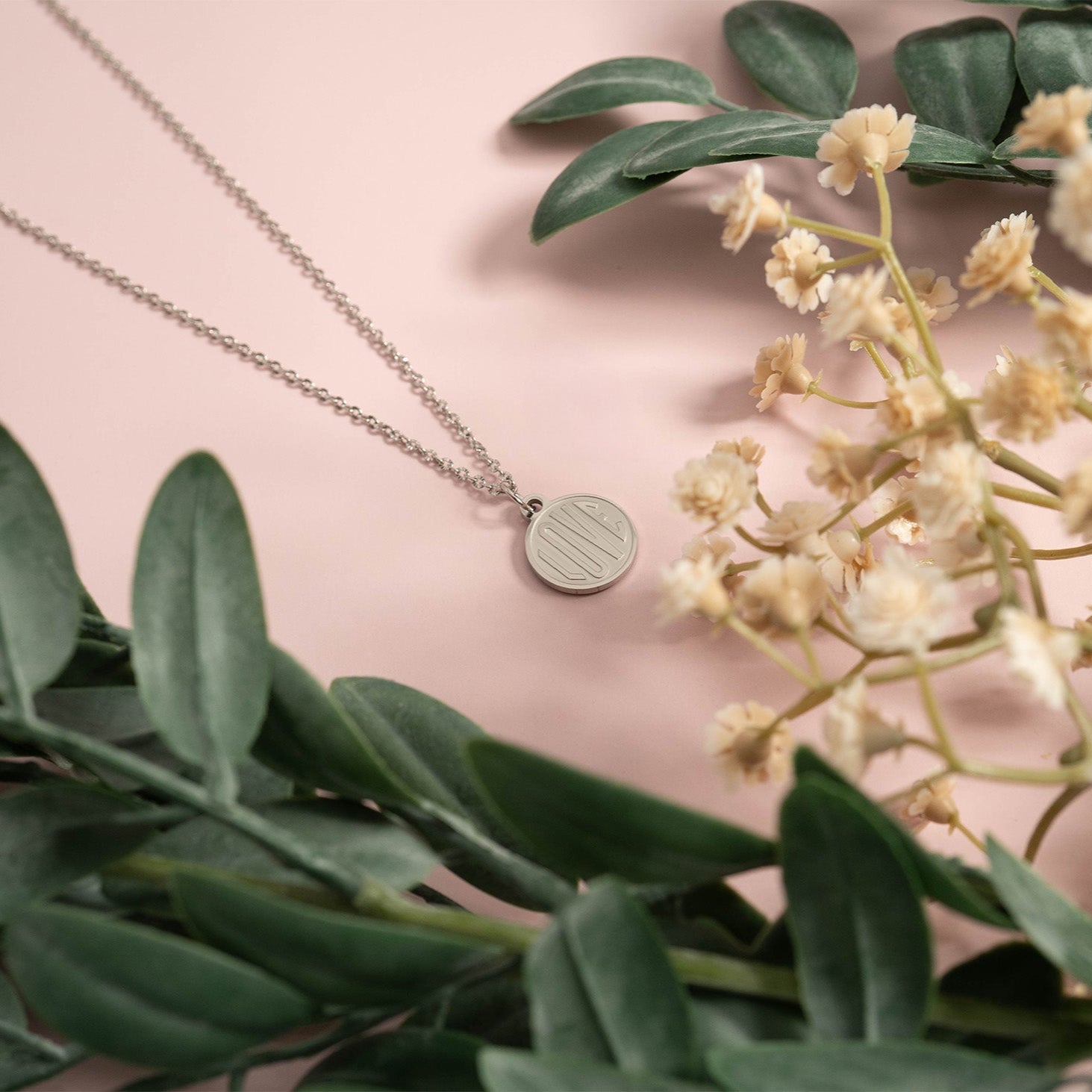 18K Gold PVD Stainless Steel Round Love Charm / PDL0254、mySite、dreamappss