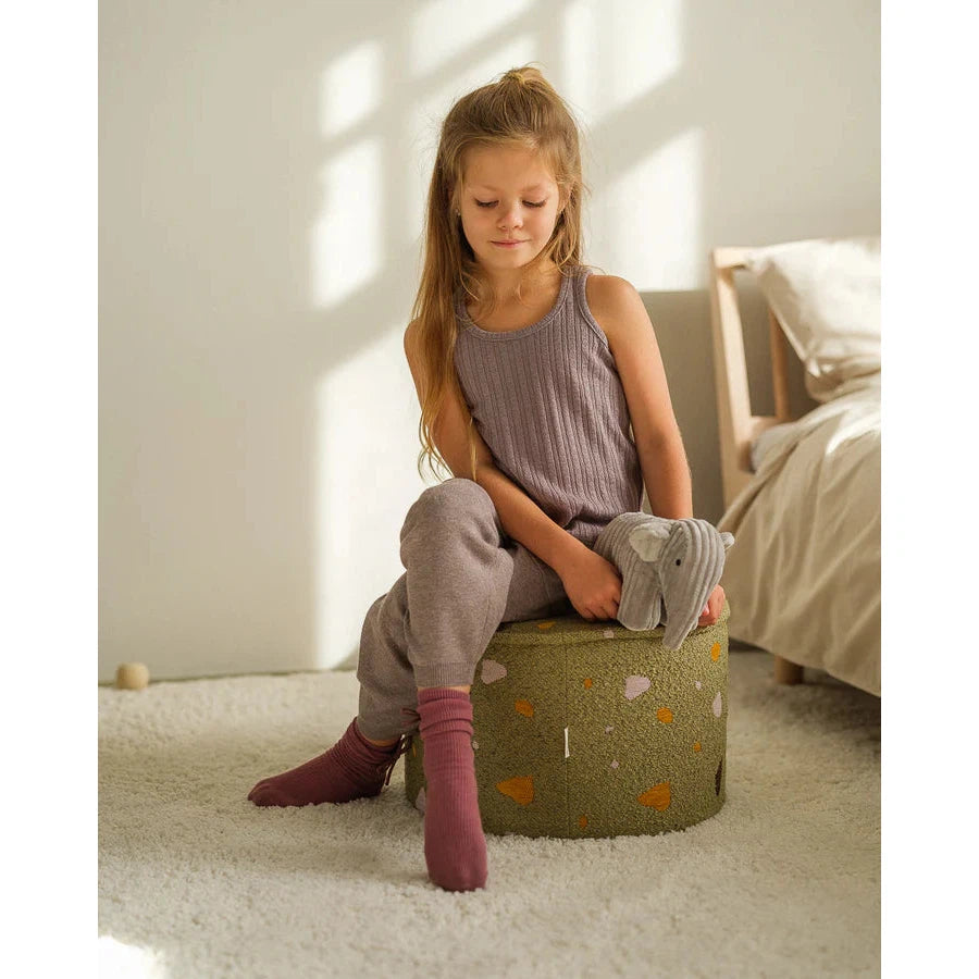 Wigiwama Terrazzo Moss Pouffe、mySite、gigharbornorthrealestate