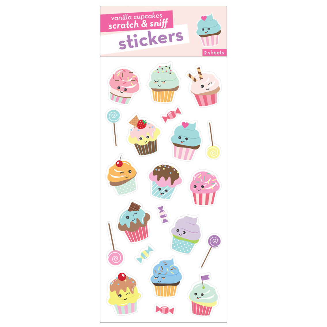 Vanilla Cupcakes Scratch & Sniff Stickers、mySite、ghnorth