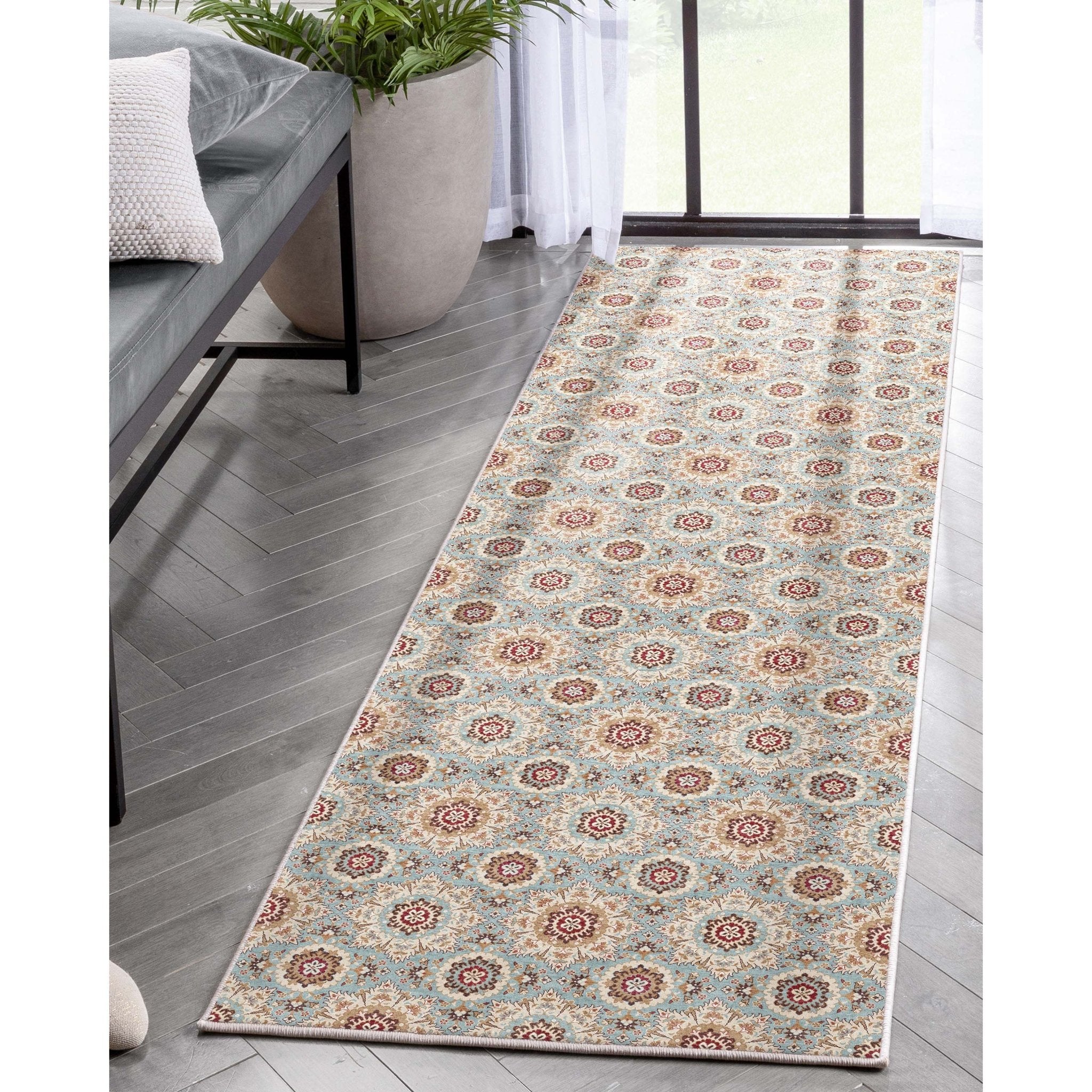 Victoria Transitional Mosaic Pattern Flat-Weave Rug、mySite、gigharbornorthrealestate