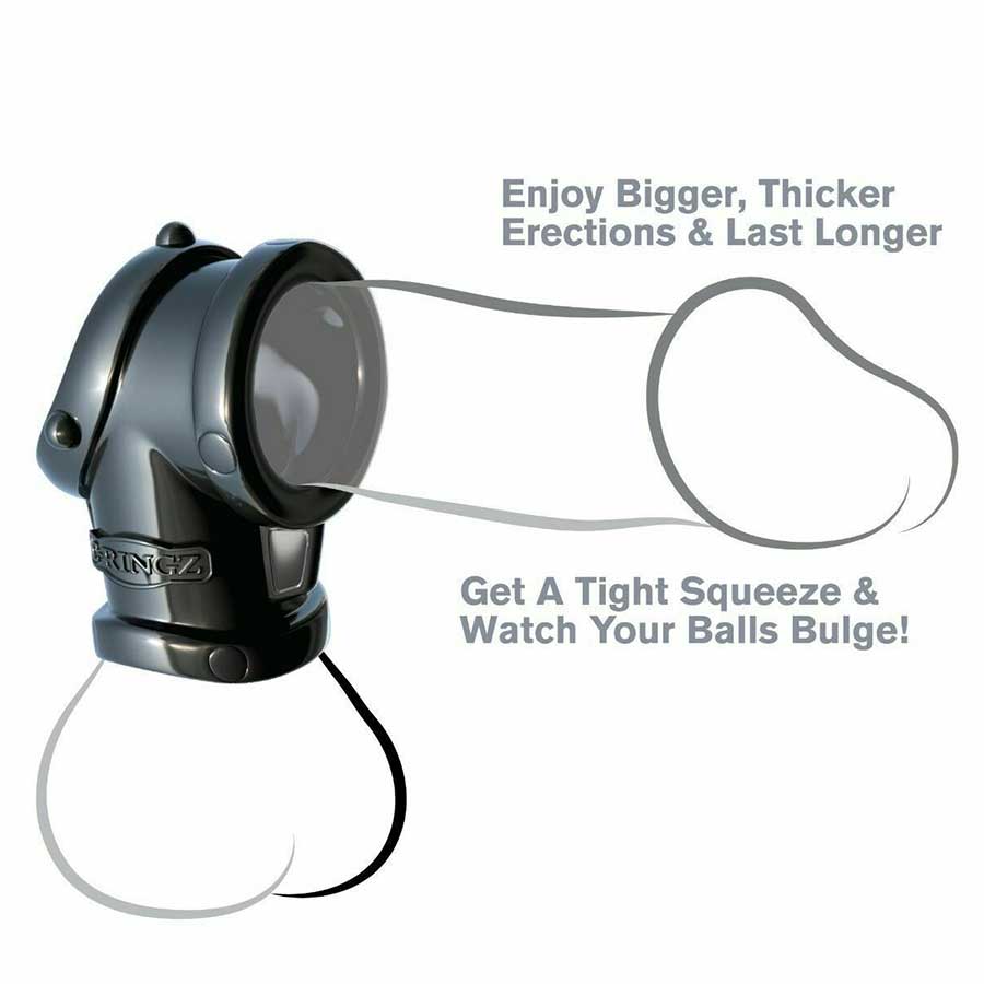 Cock Pipe Penis Ring & Ball Stretcher Black Sleeve by Fantasy C-Ringz、mySite、bottomscart