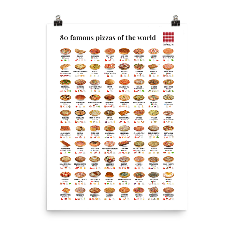 80 famous pizzas of the world (in)、mySite、camillekostekn