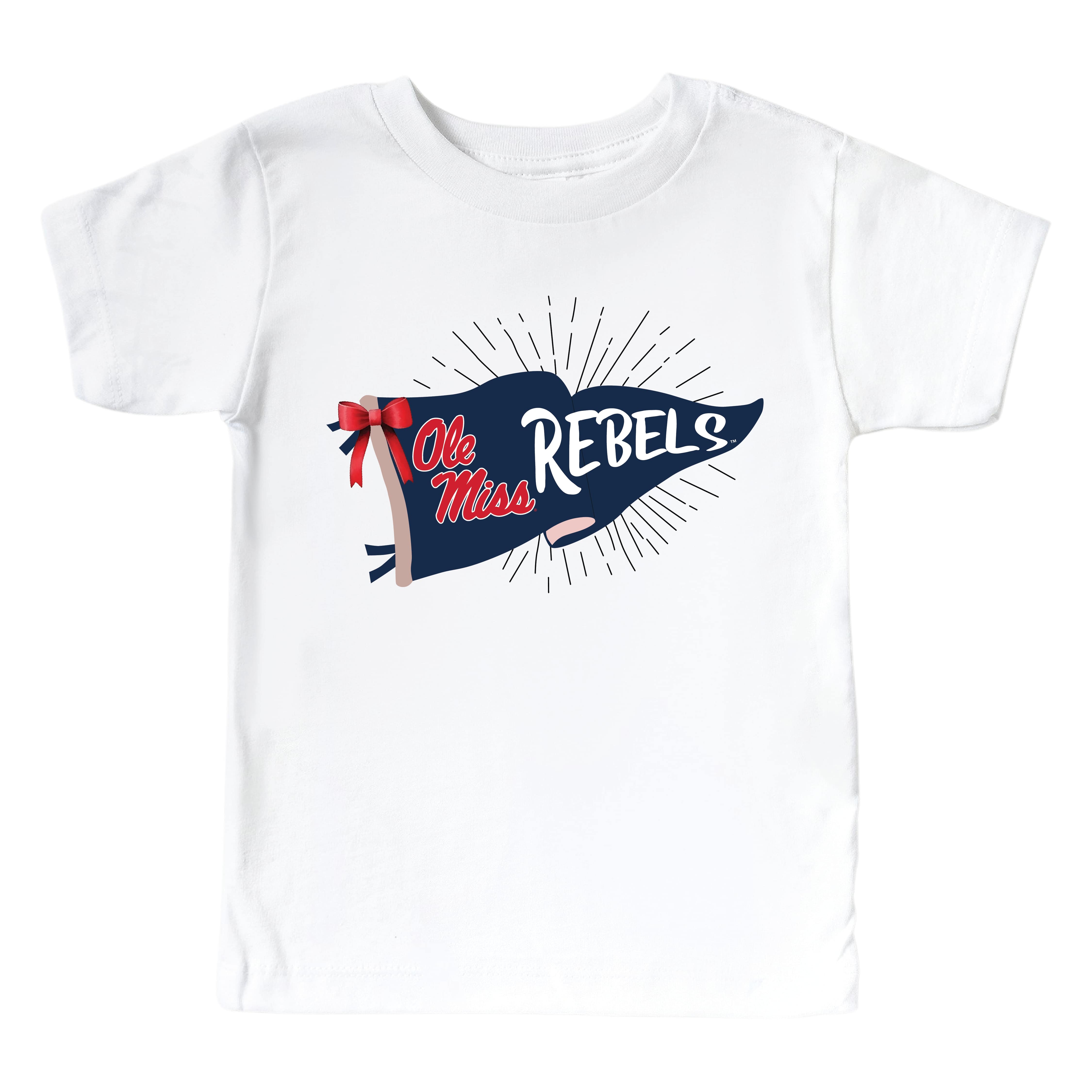  University of Mississippi | Footballs & Bows Kids Graphic Tee、mySite、layawaytickets