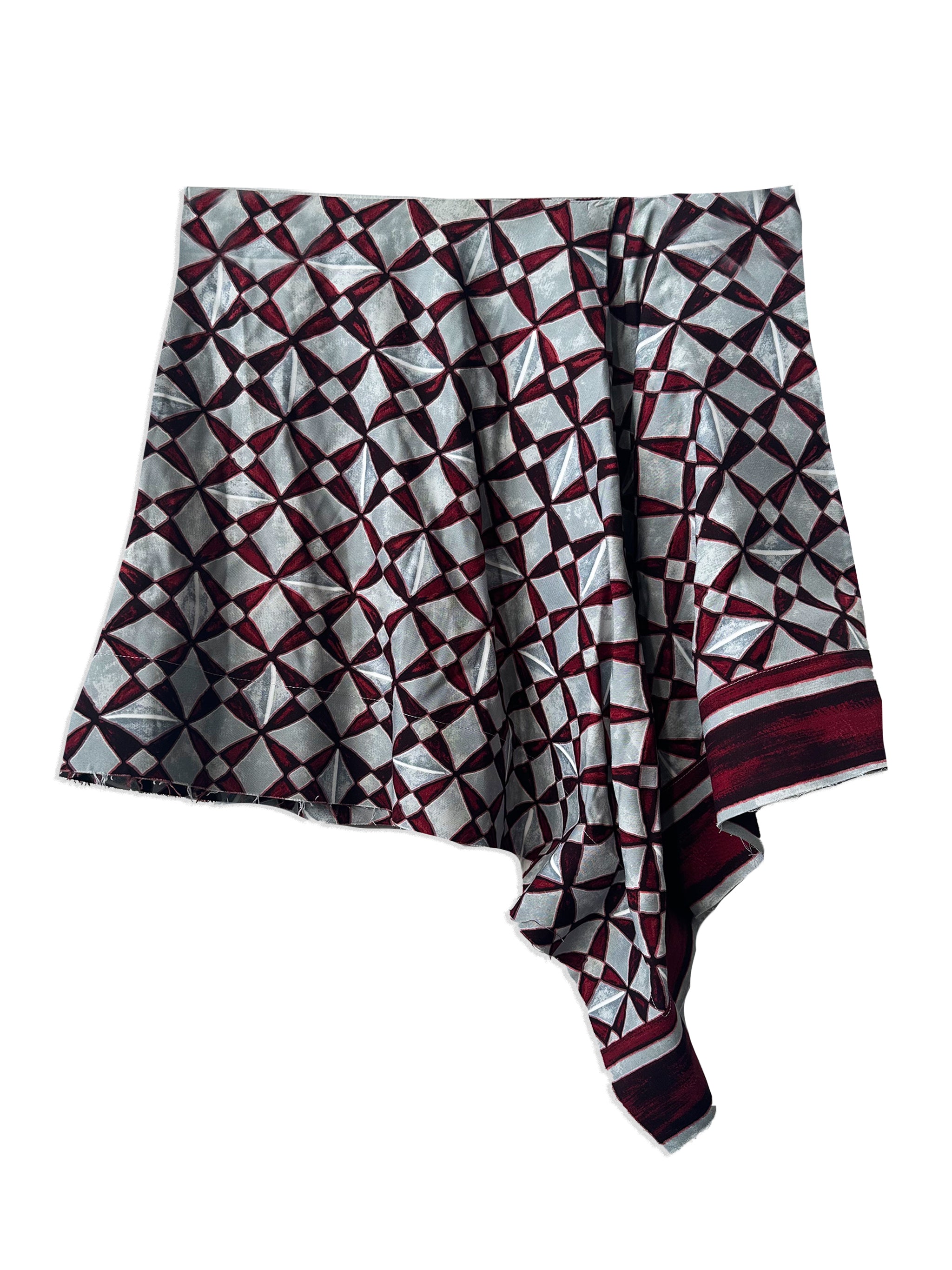 Balenciaga Grey Asymmetrical Printed Skirt、mySite、garminoutage.com