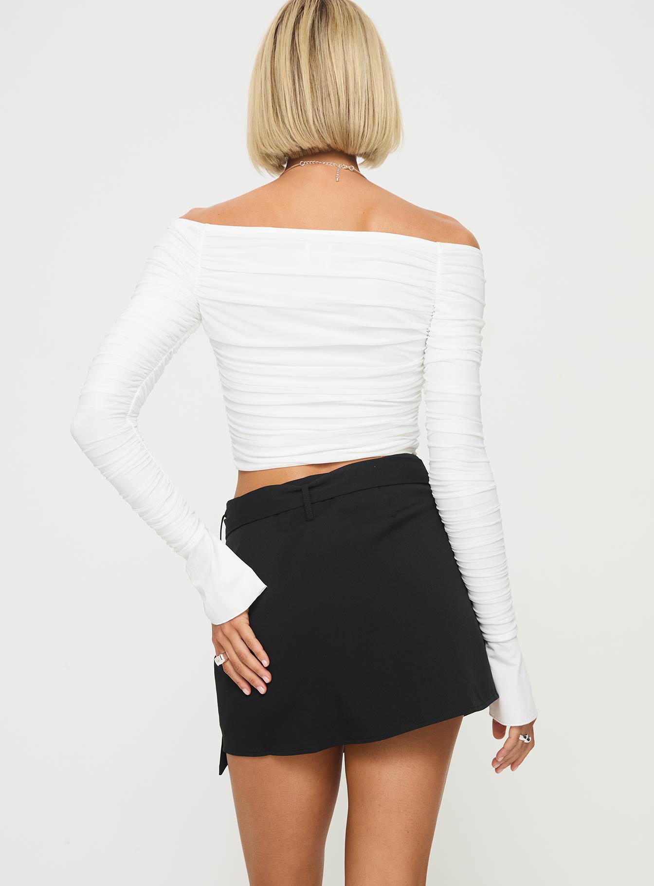 Lawyer Up Mini Skirt Black、mySite、solidvoid