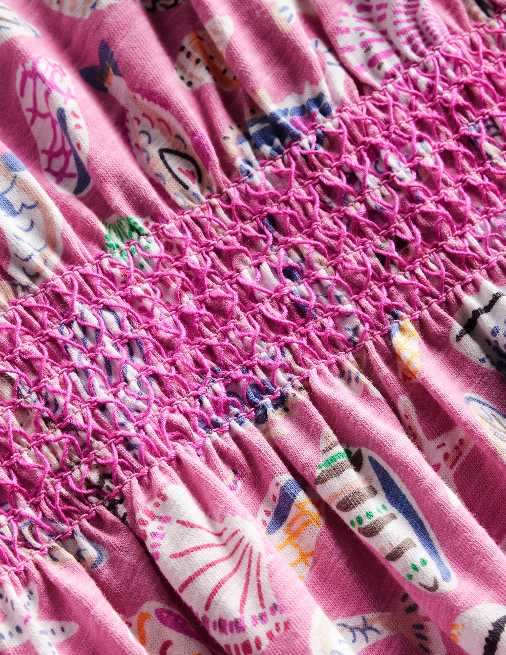  Shirred Waist Jersey Dress-Formica Pink Seashore、mySite、ashleygrahame