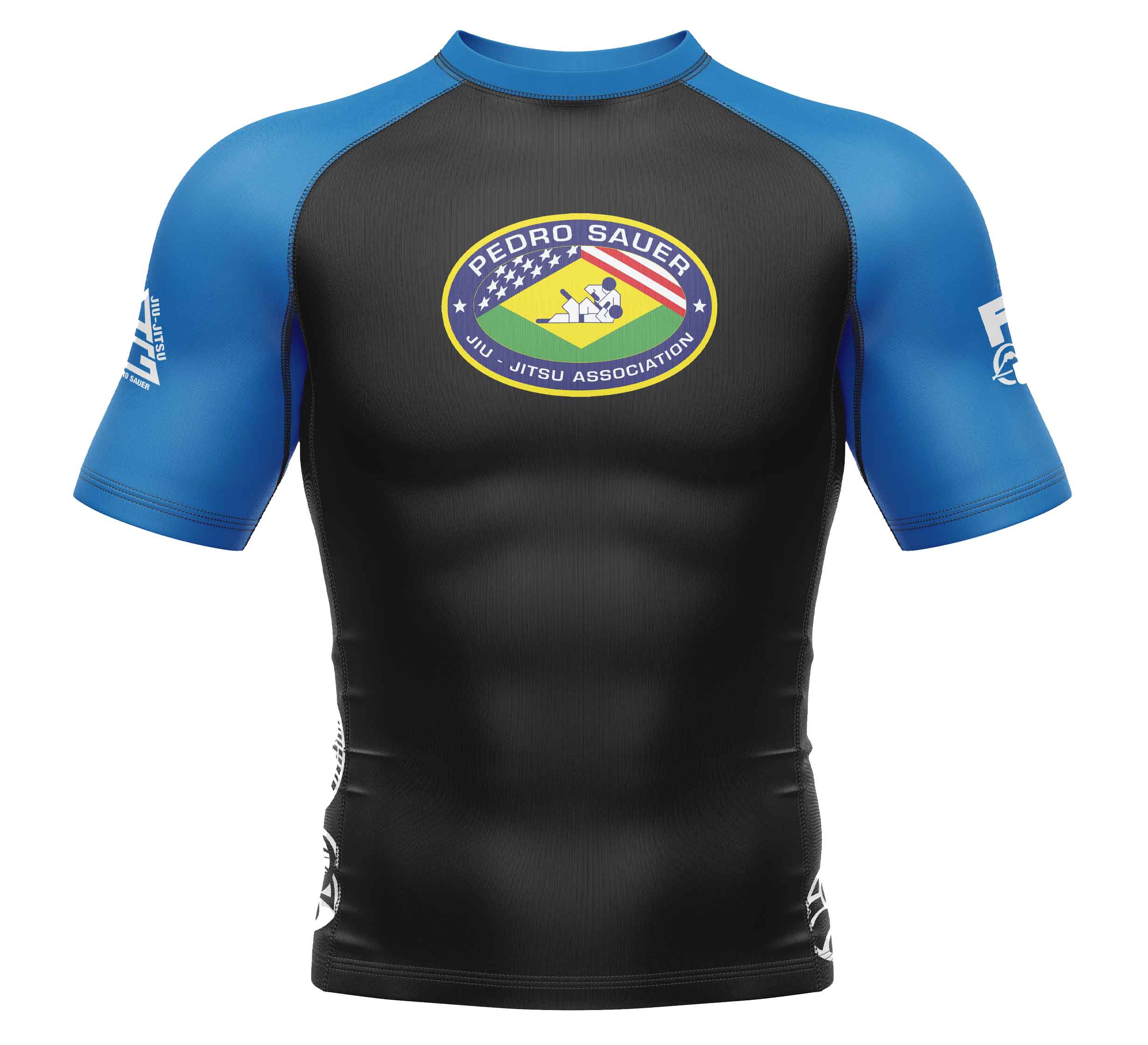 Pedro Sauer Ranked Short Sleeve Rashguard Blue、mySite、gigharbornorthrealestate