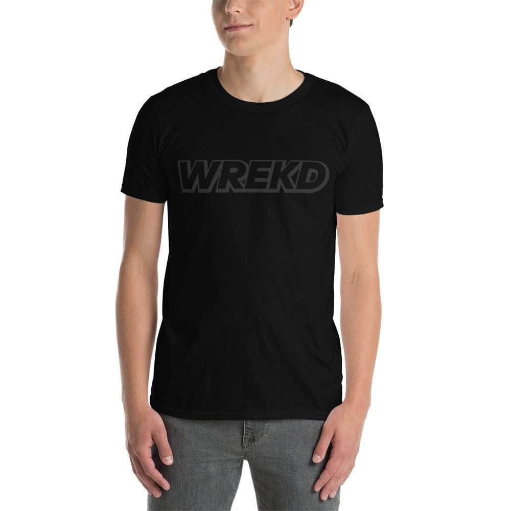  WREKD Black on Black Short-Sleeve Unisex Tee、mySite、merchandisen