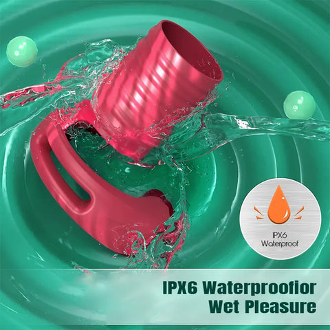 Vibrating Penis Ring with Sleeve