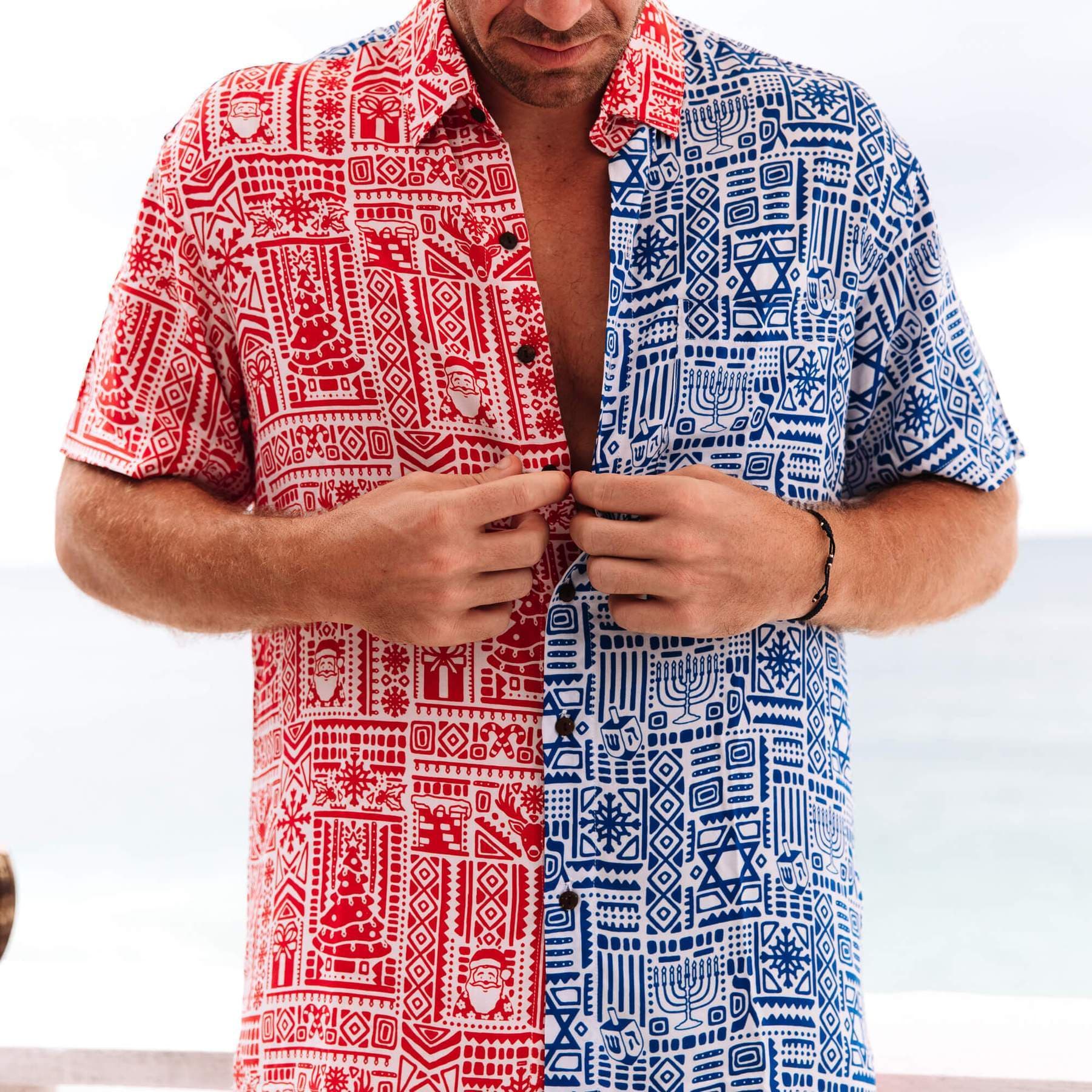 The Chrismukkah Hawaiian Shirt - (Sizes S - 3XL)、mySite、topwebapps
