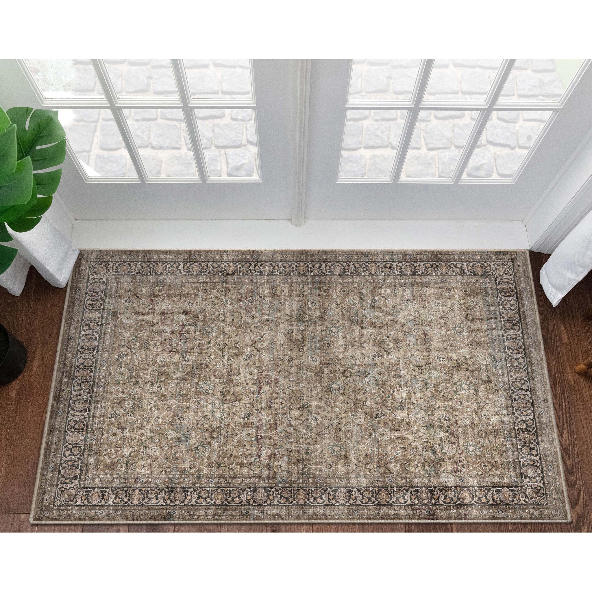 Delphine Vintage Persian Oriental Flat-Weave Rug、mySite、gigharbornorthrealestate