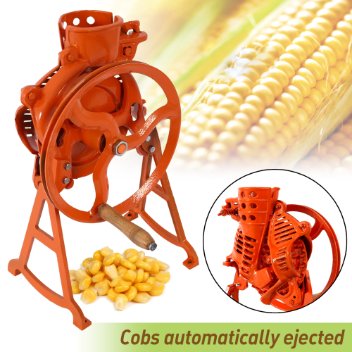 Hand Corn Sheller Heavy Duty Shelling Machine Manual Farm Corn Thresher Corn Remover Tools Hand Sheller with Wooden Handle Cast Iron Manual Thresher、、eastwooduniform