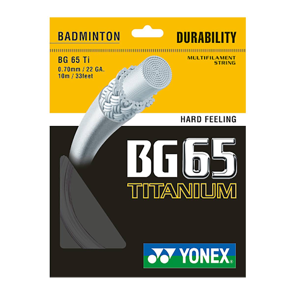 Yonex BG 65Ti Badminton String (Black)、mySite、neckold