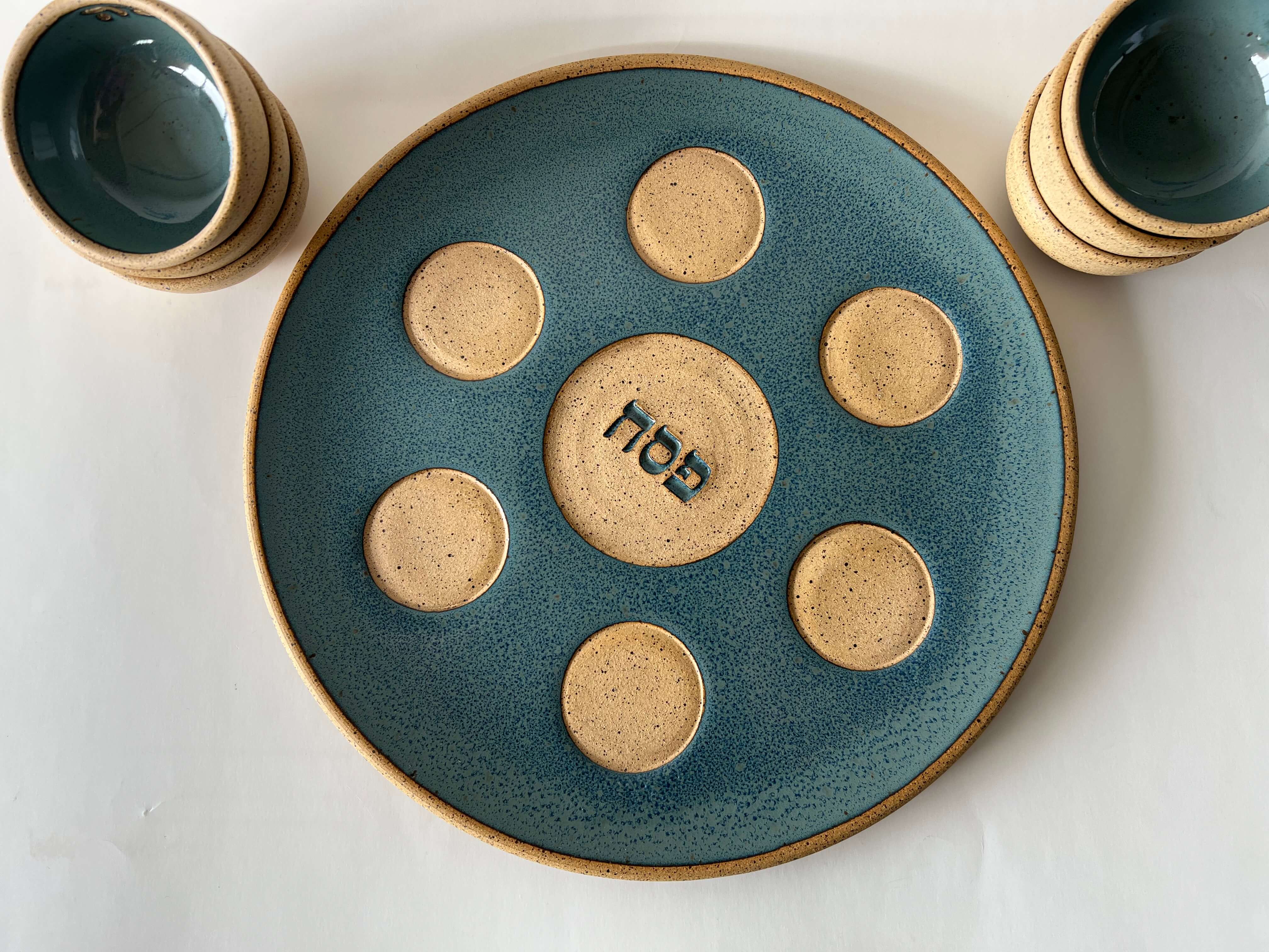 The Seder Plate by Rachael Pots - Dark Blue、mySite、topwebapps