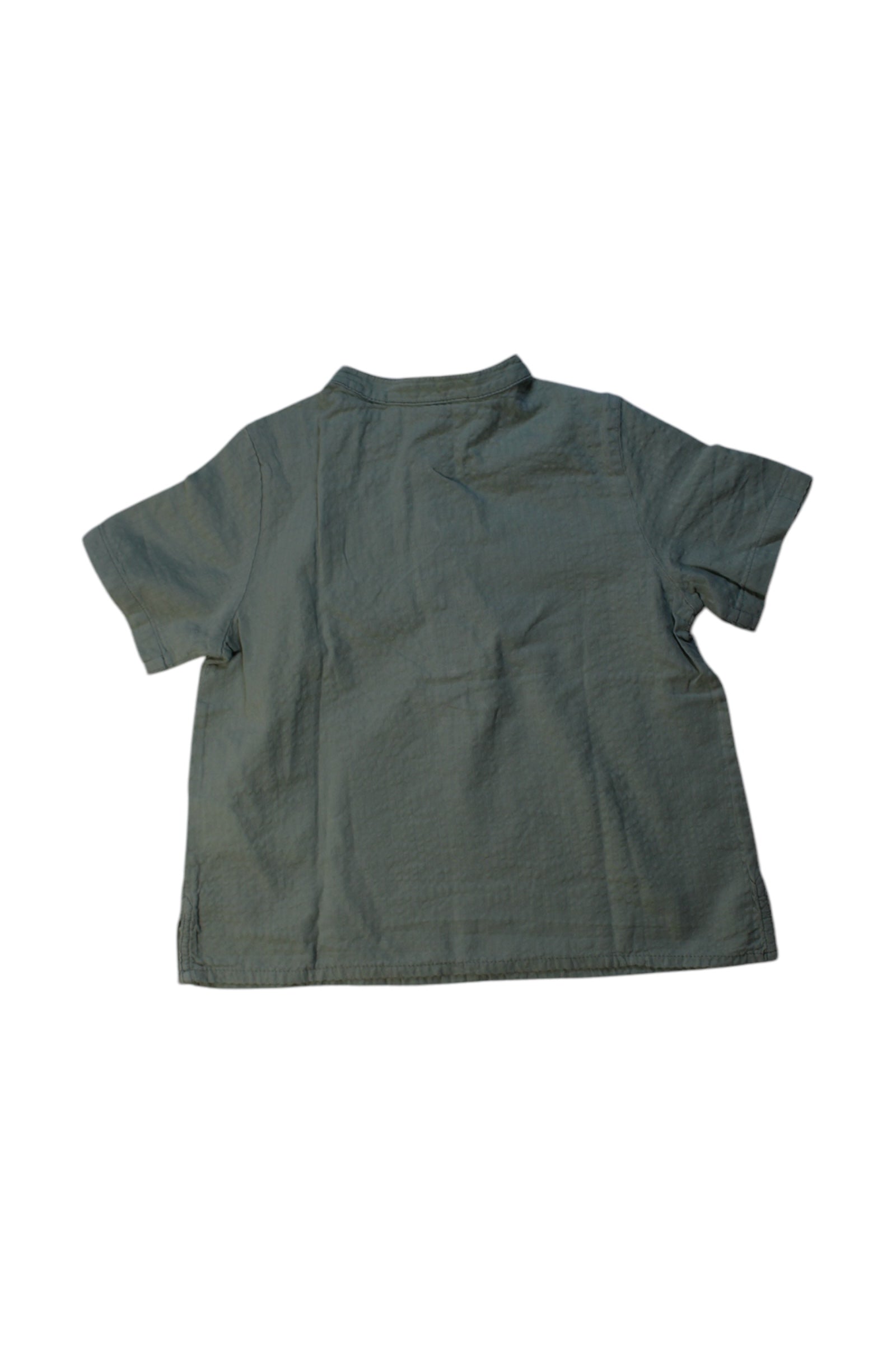 Bonpoint Button Down Short Sleeve Shirt 4T、mySite、g9winljtr