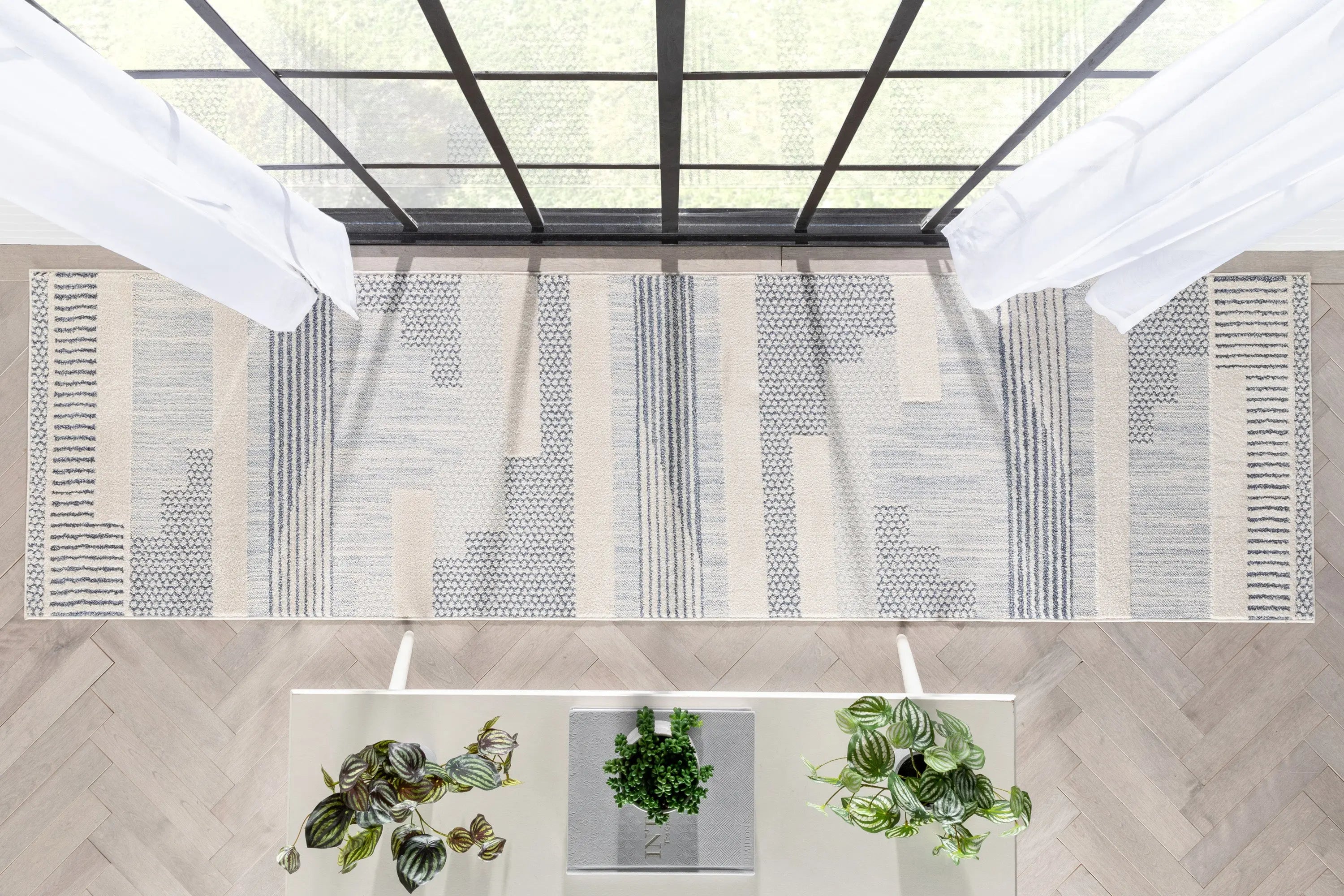 Briar Tribal Geometric Abstract Light Blue Looped Pile Rug、mySite、gigharbornorthrealestate