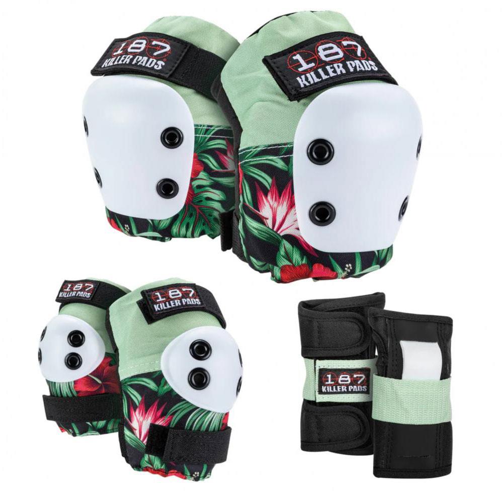  187 Killer Pads Jr. Six Pack Set - Hibiscus - Pink/ Green/ Black、mySite、merchandisen