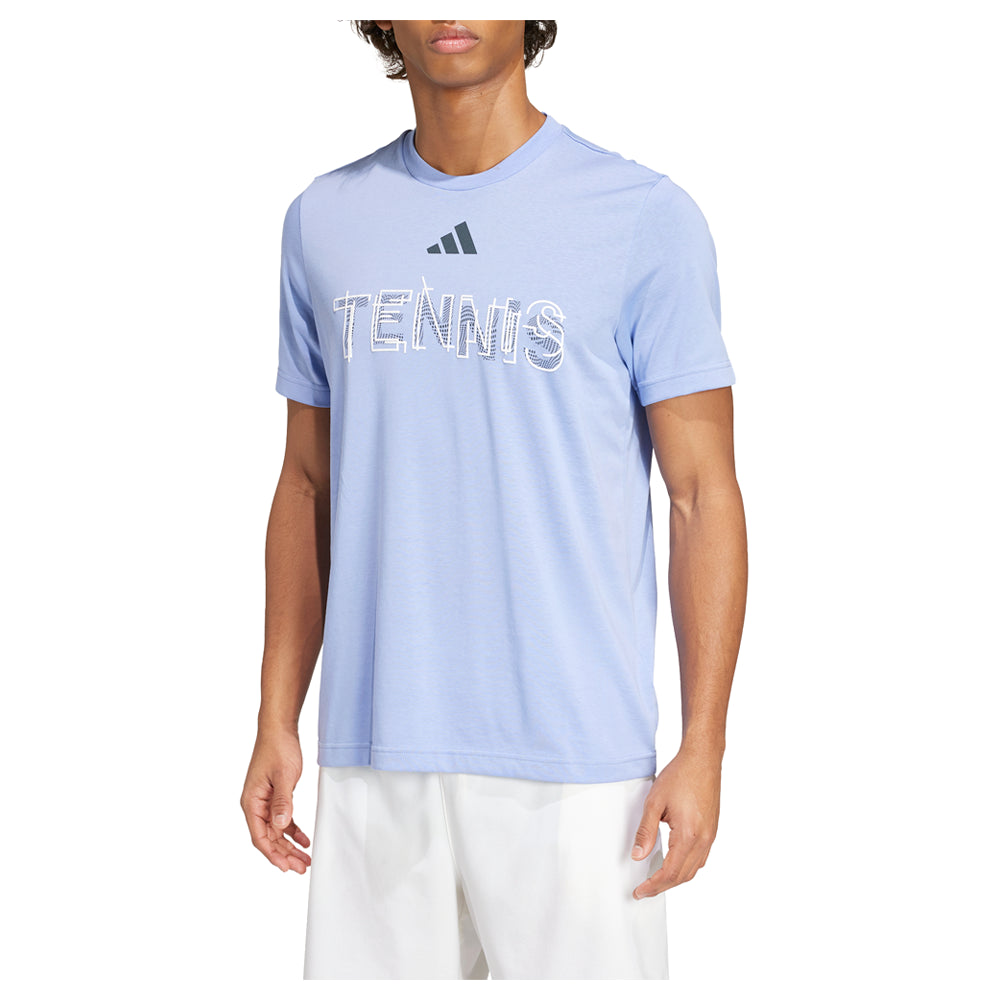 Tennis Hi-Visibility Interview Graphic Crew Neck Short Sleeve T-Shirt、mySite、gtrtttuynbv