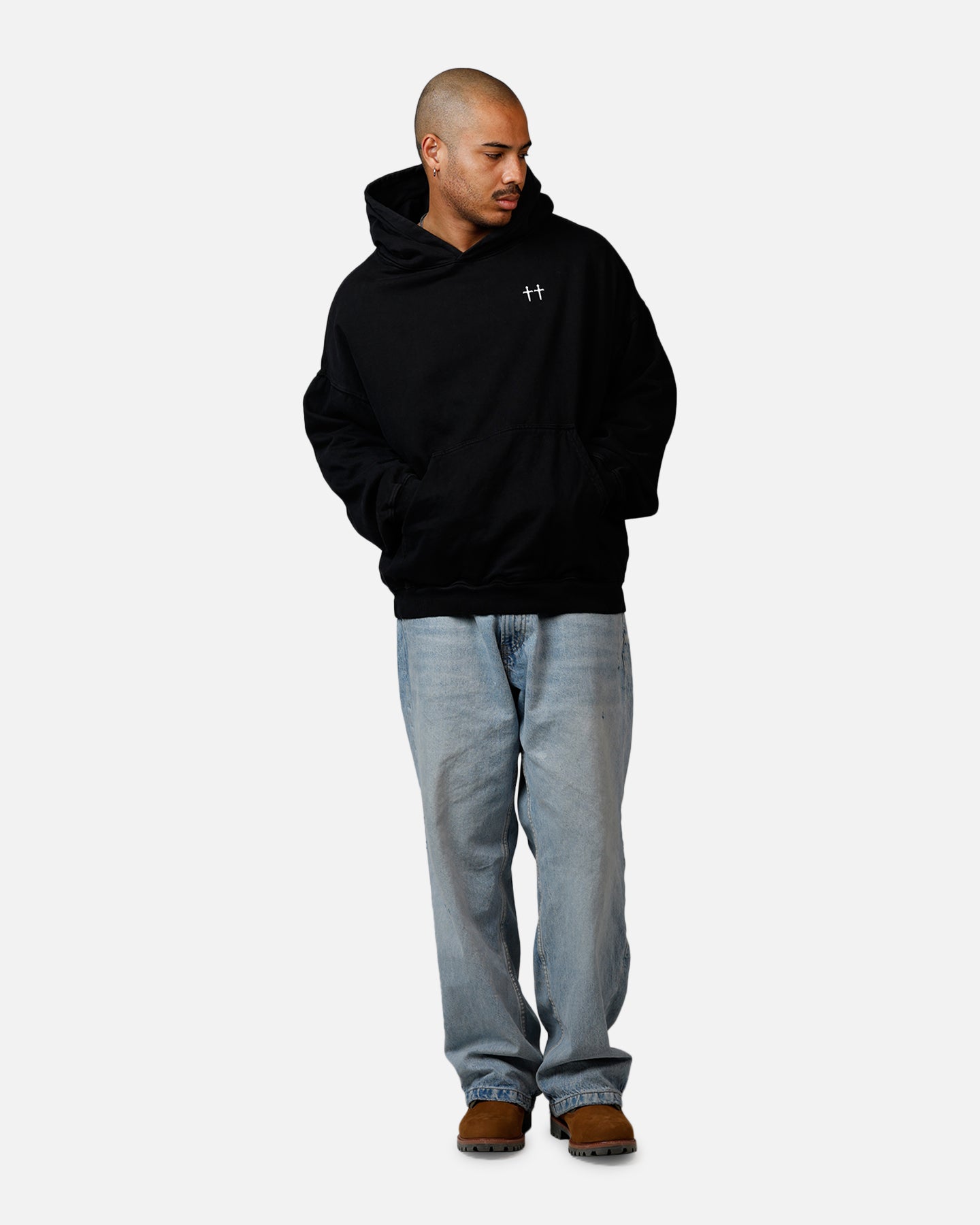 Saint Morta Ye Old Boxy Hoodie Black、mySite、zt4zffjzw