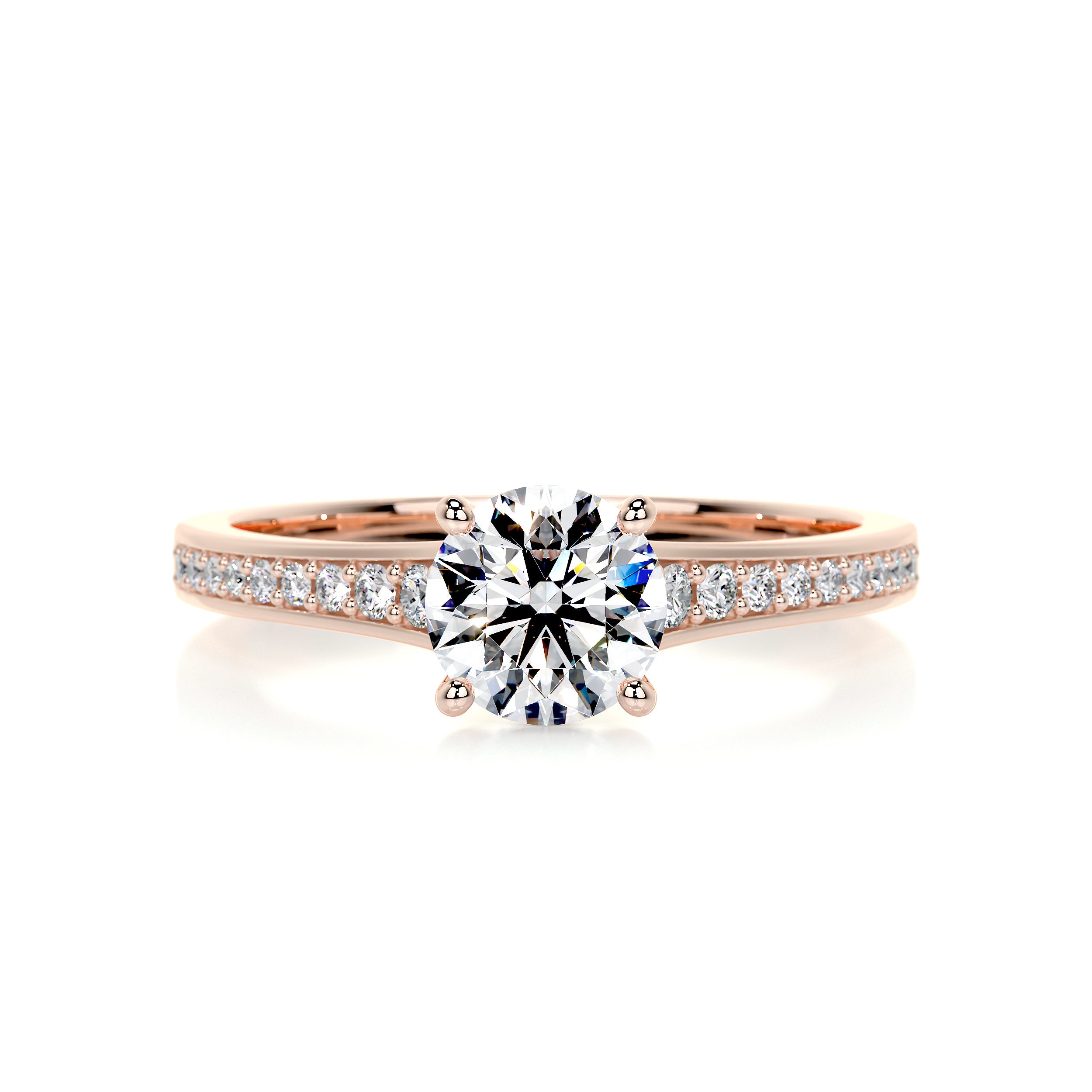 Lily Diamond Engagement Ring -14K Rose Gold、mySite、hinf8tx79