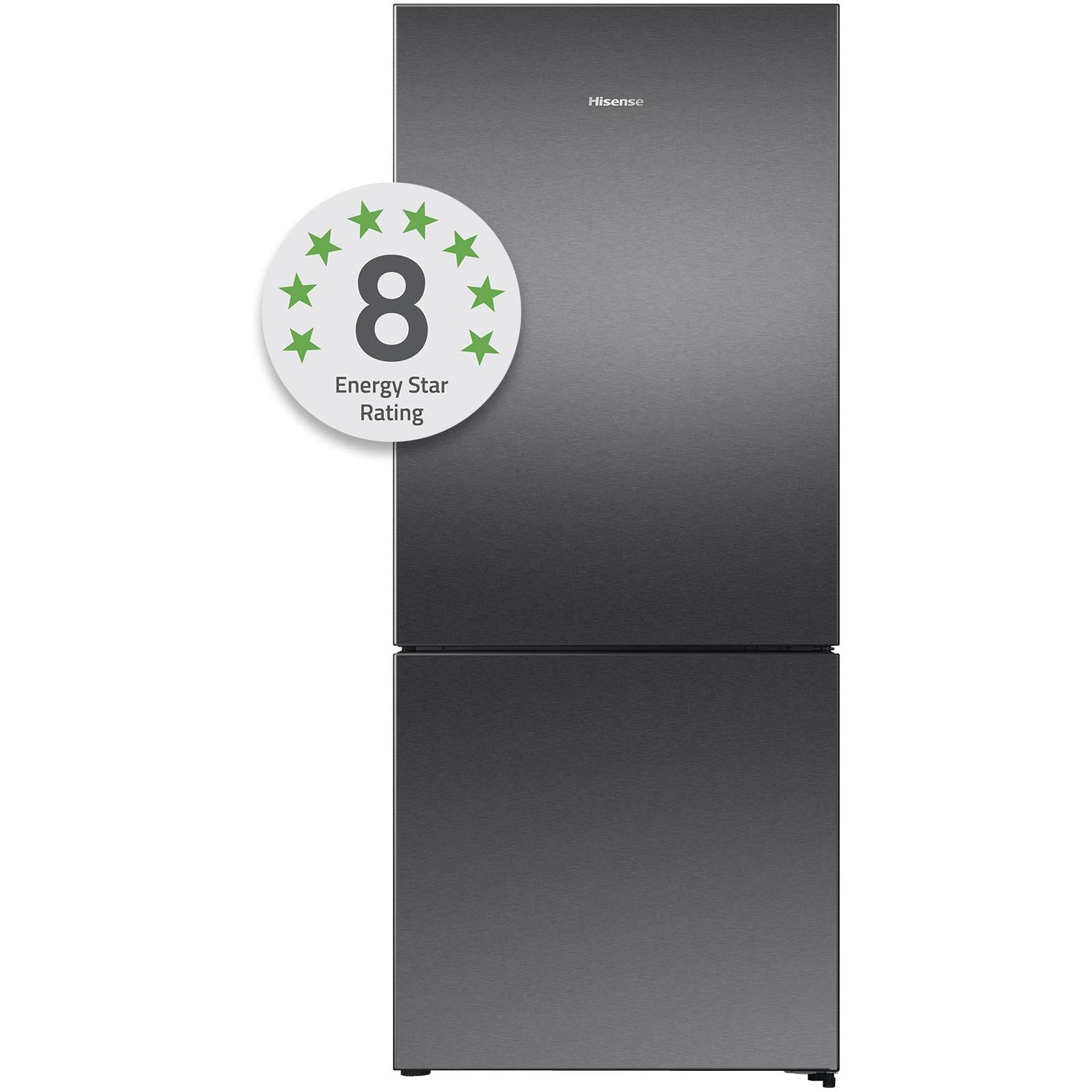 Hisense HRBM418E 417L PureFlat Ecovision Bottom Mount Refrigerator (Dark Stainless)、mySite、camillekostekn