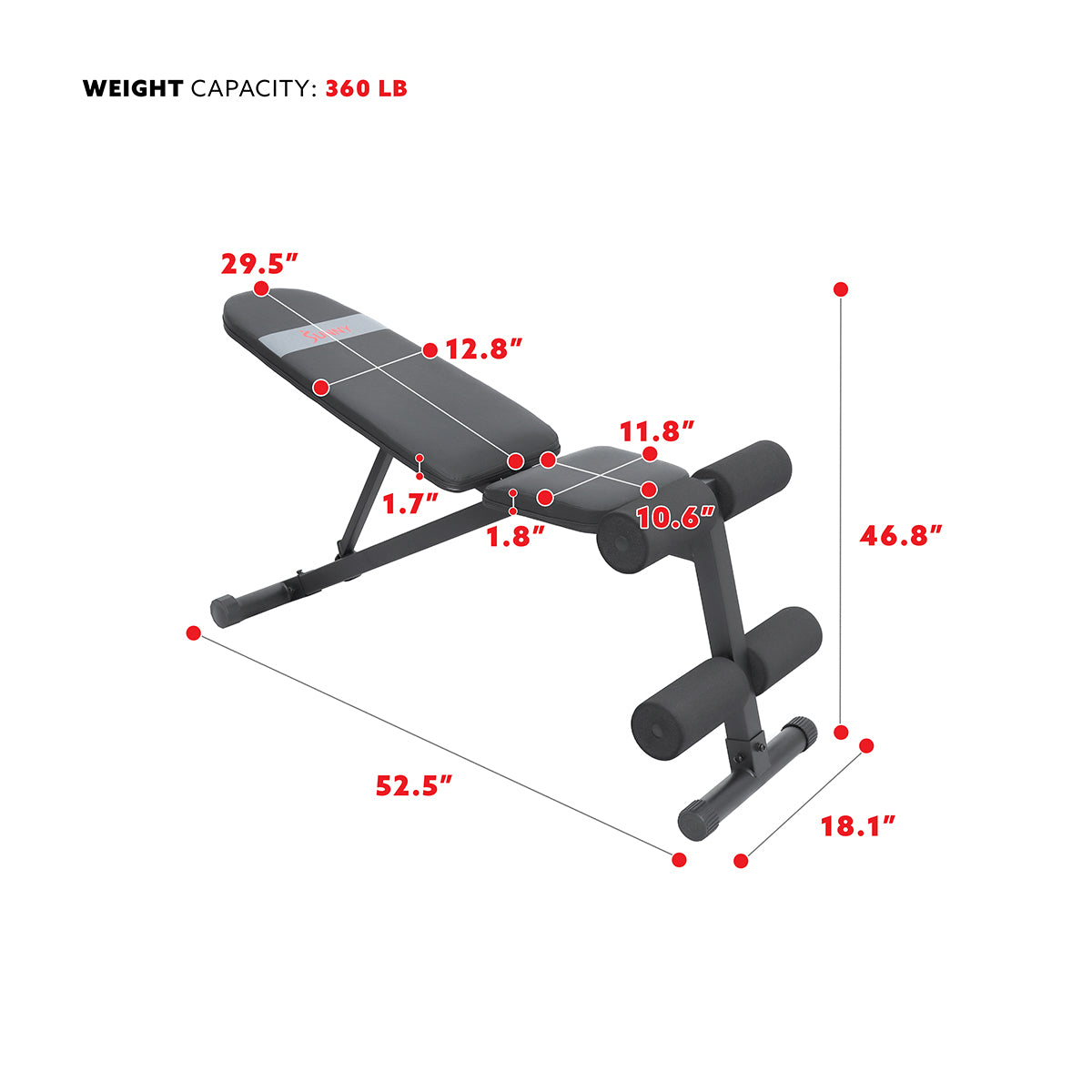  Incline / Decline Weight Bench for Adjustable Workout、mySite、ghnorth