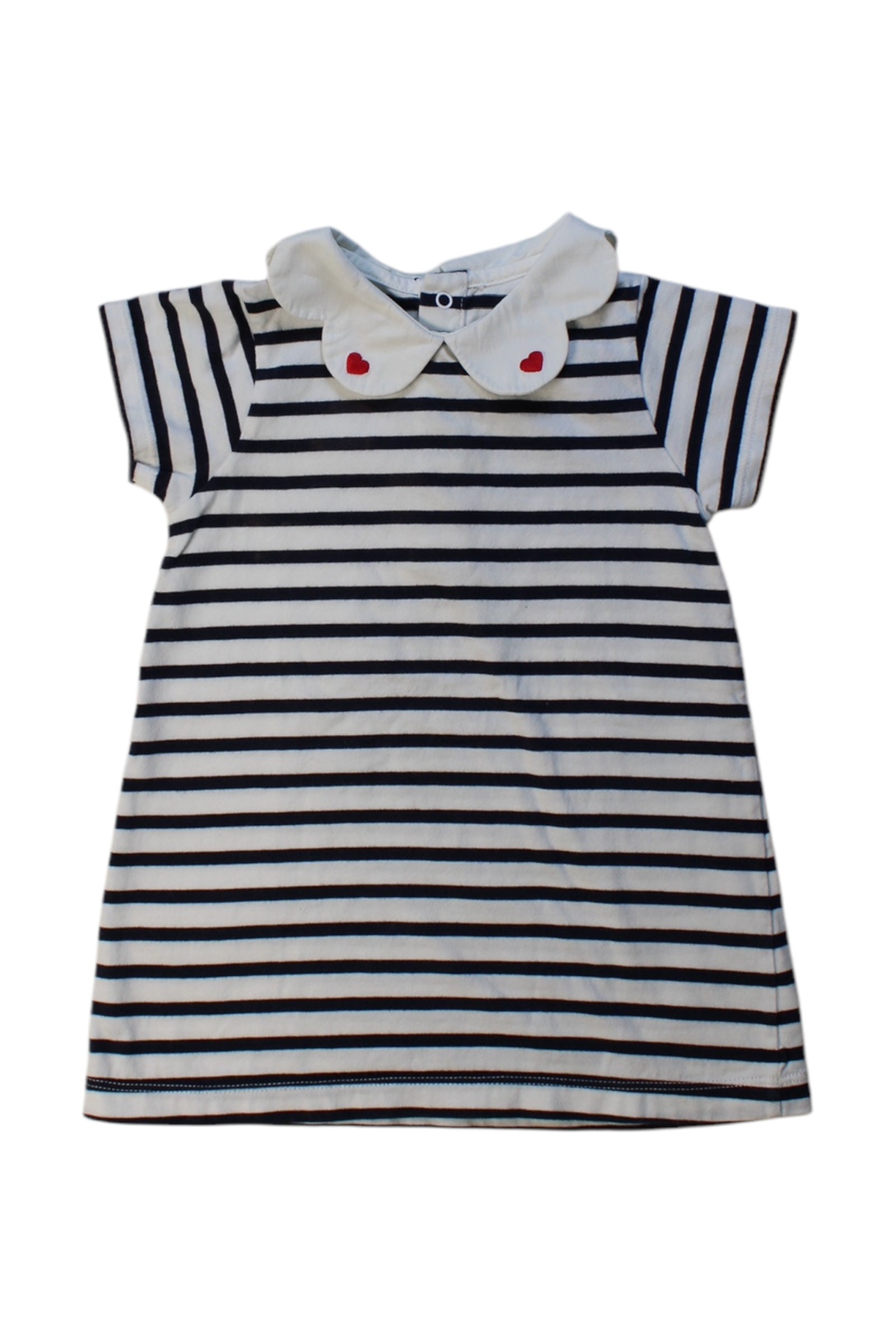 Jacadi Striped Peter Pan Collar Dress 2T、mySite、g9winljtr