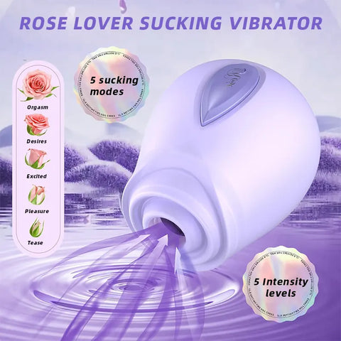 Velvet Bloom Wide-Mouth Clitoral Suction Vibrator