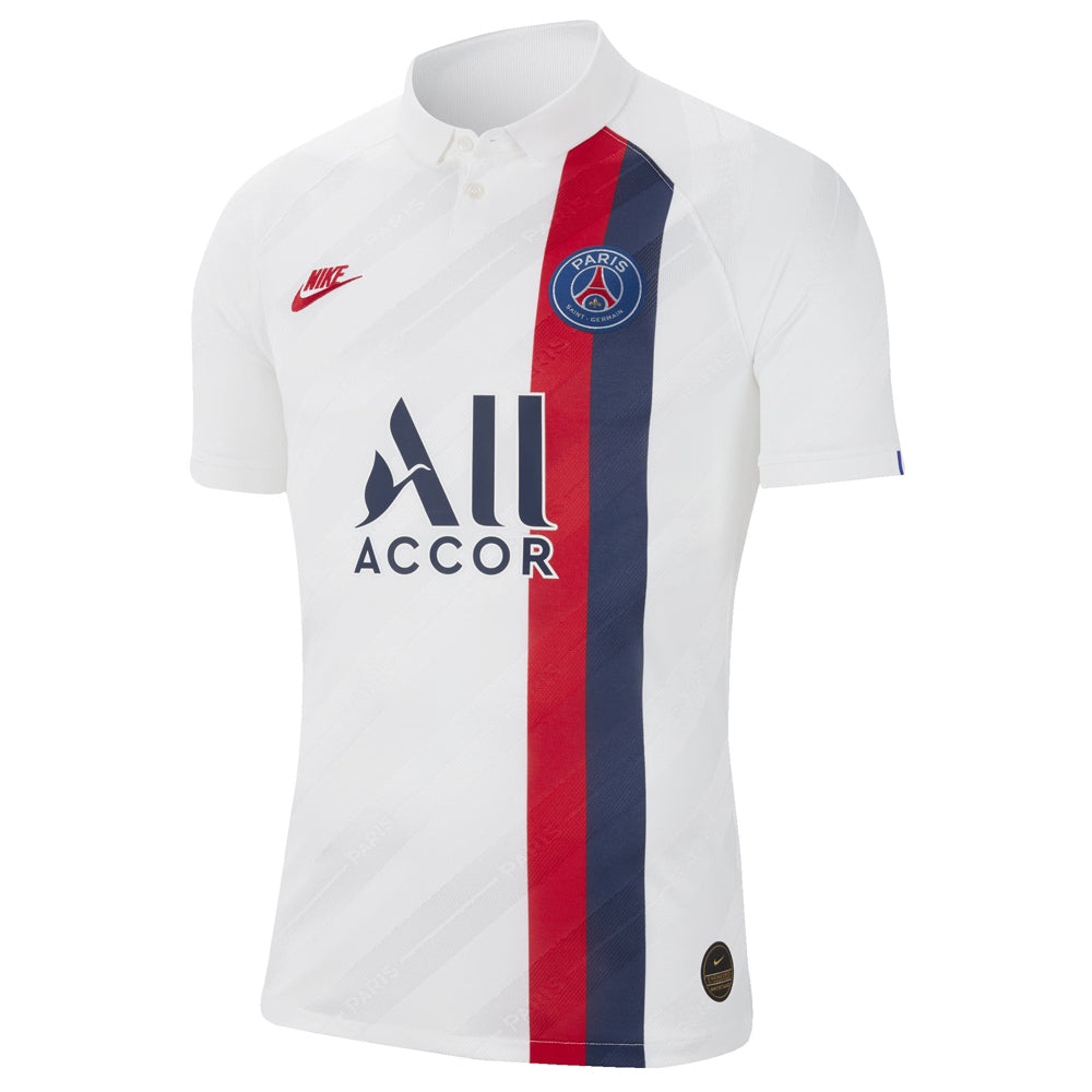 Nike Men's Paris Saint-Germain 19/20 Authentic Third Jersey White/University Red、mySite、noshort